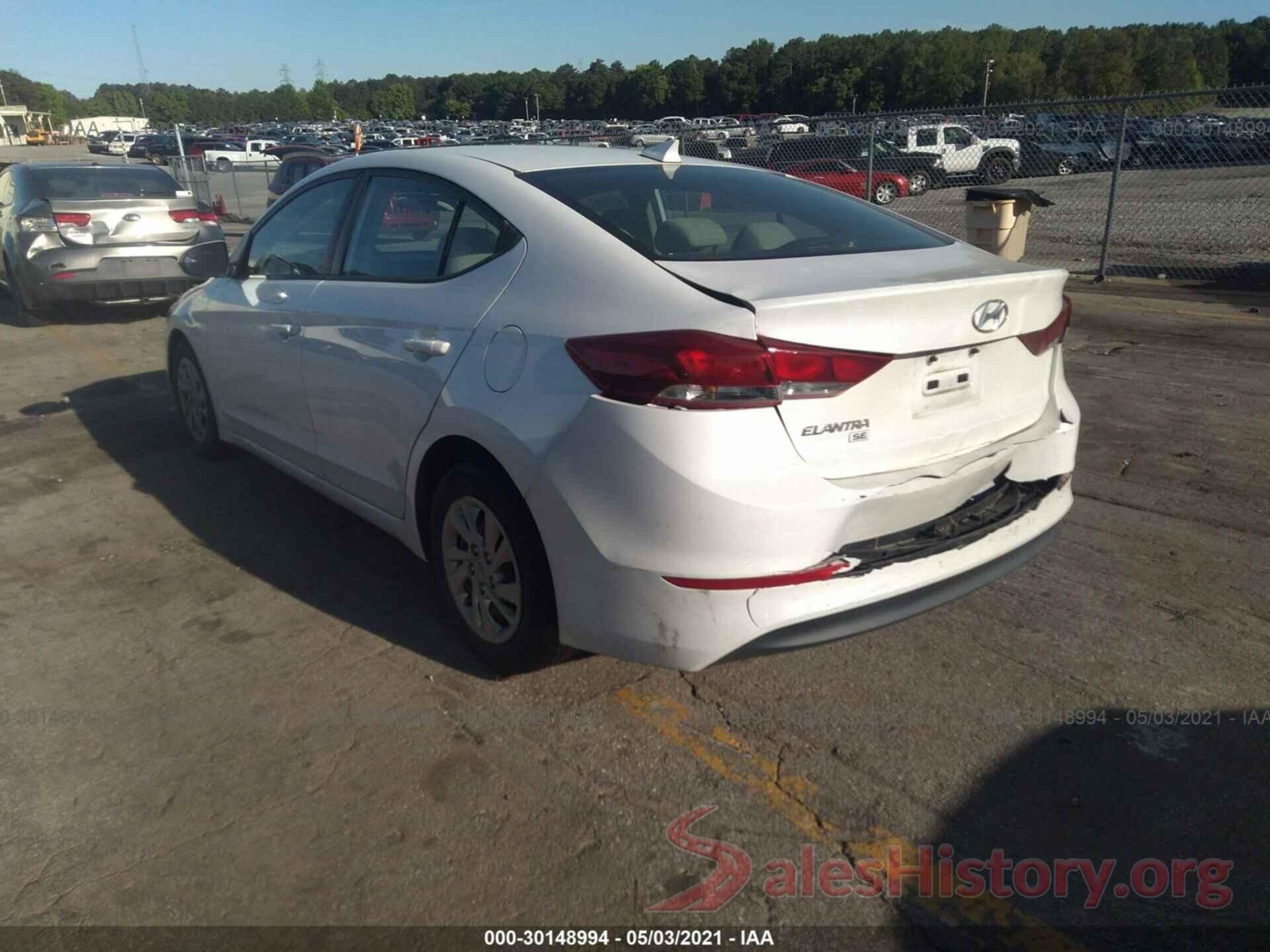 5NPD74LF9HH197124 2017 HYUNDAI ELANTRA