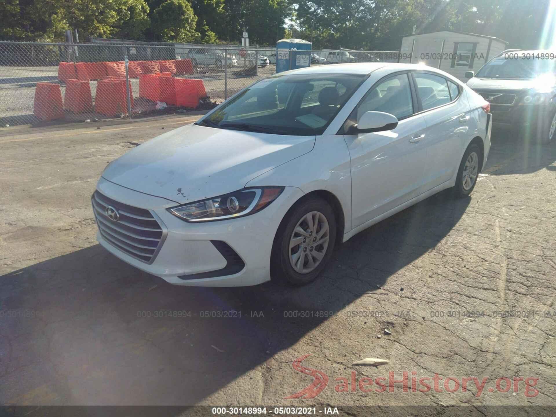 5NPD74LF9HH197124 2017 HYUNDAI ELANTRA