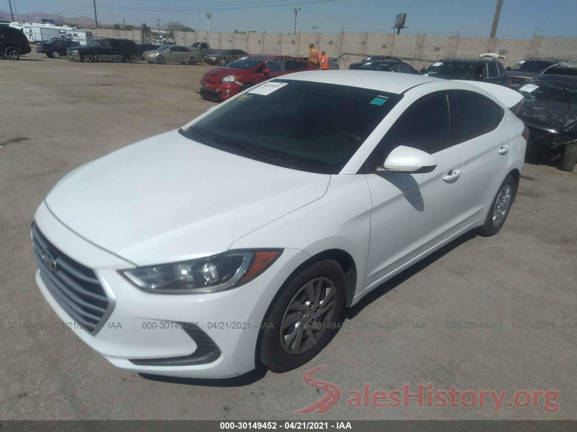 5NPD74LF9HH104876 2017 HYUNDAI ELANTRA