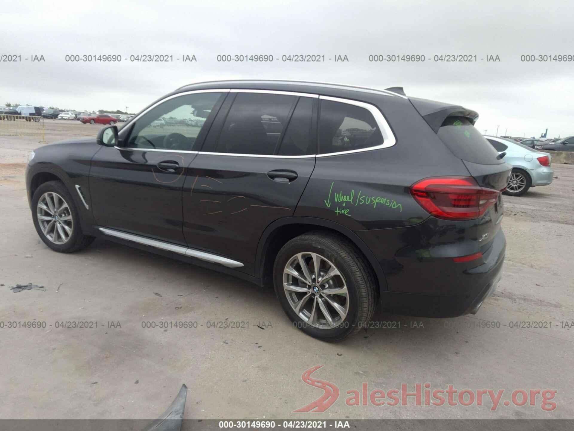 5UXTR9C50KLE14333 2019 BMW X3