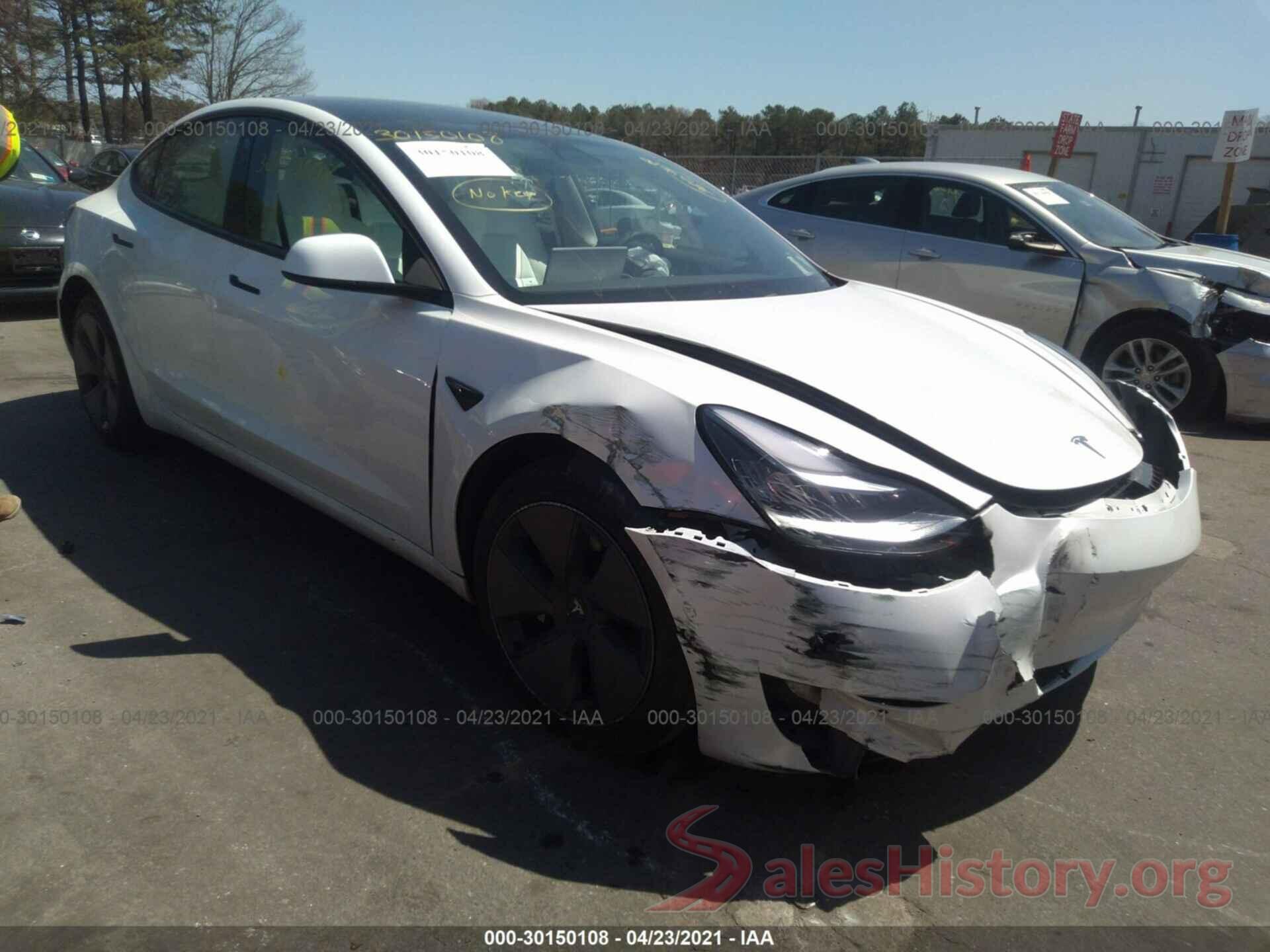 5YJ3E1EB2MF855160 2021 TESLA MODEL 3