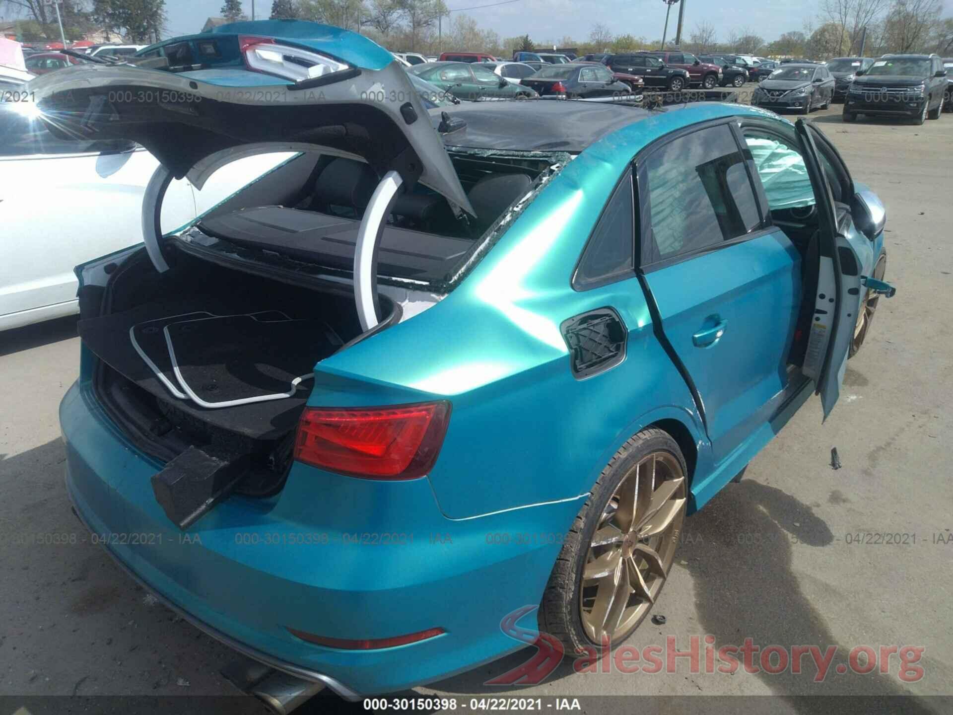 WAUB1GFF5G1055183 2016 AUDI S3