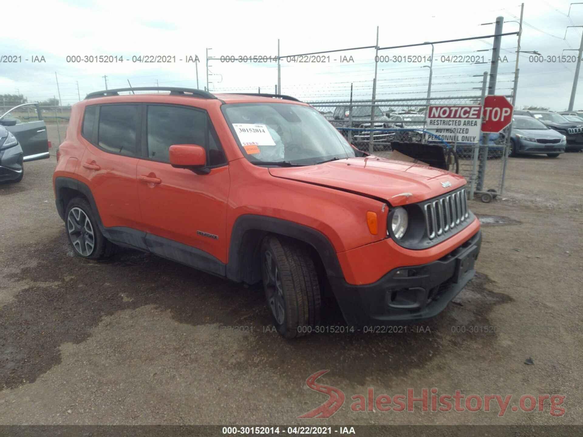 ZACCJABT2GPC99664 2016 JEEP RENEGADE