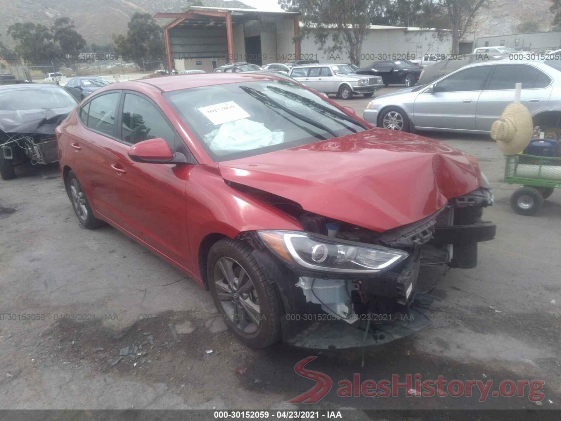 5NPD84LF2JH242343 2018 HYUNDAI ELANTRA