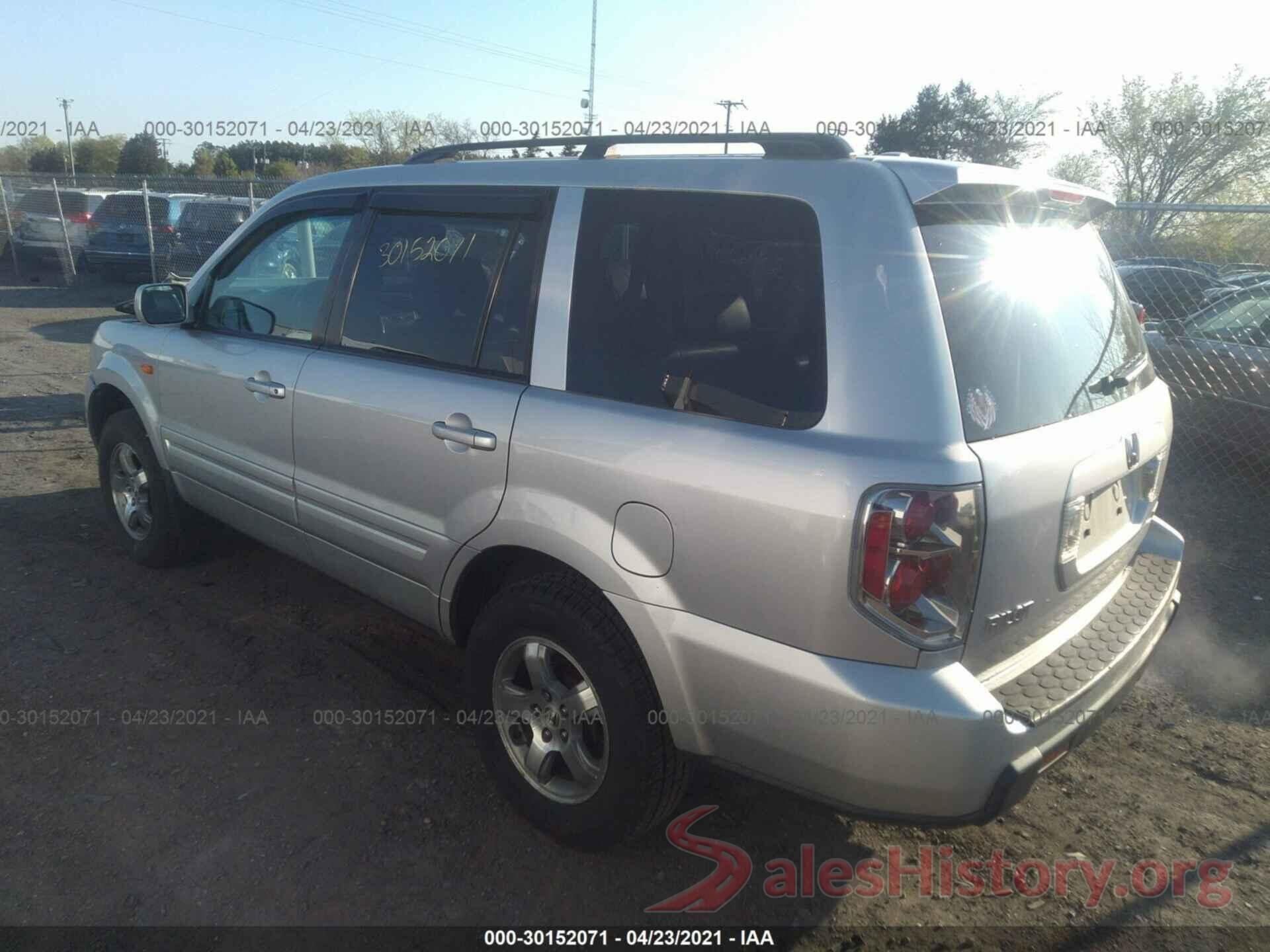 1C4BJWFG7JL822923 2007 HONDA PILOT