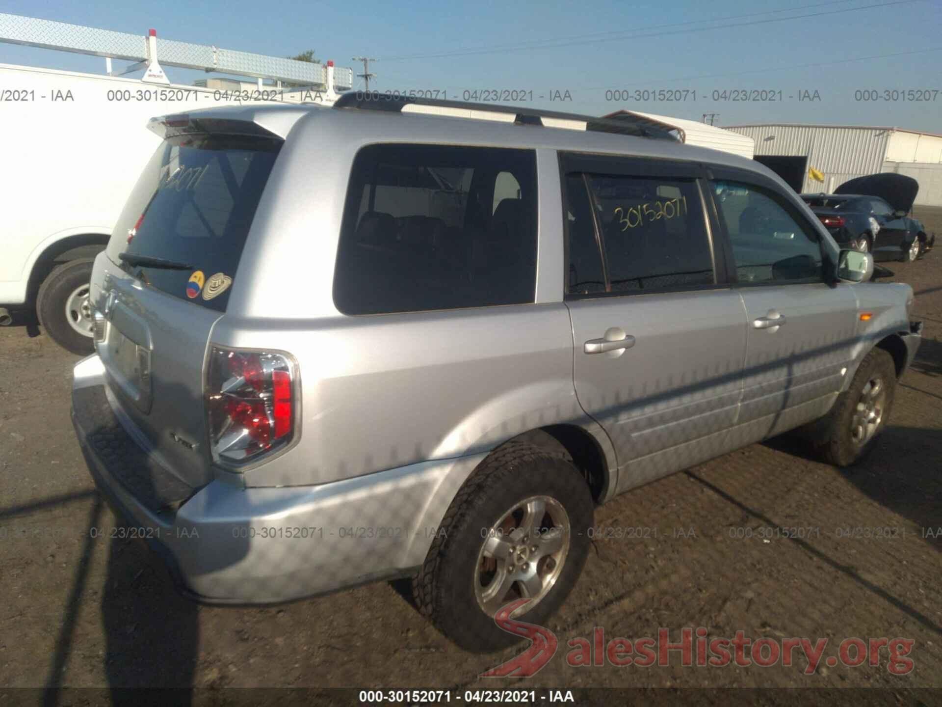 1C4BJWFG7JL822923 2007 HONDA PILOT