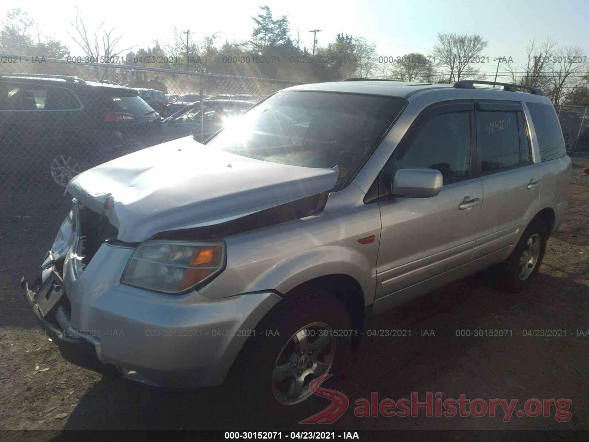 1C4BJWFG7JL822923 2007 HONDA PILOT