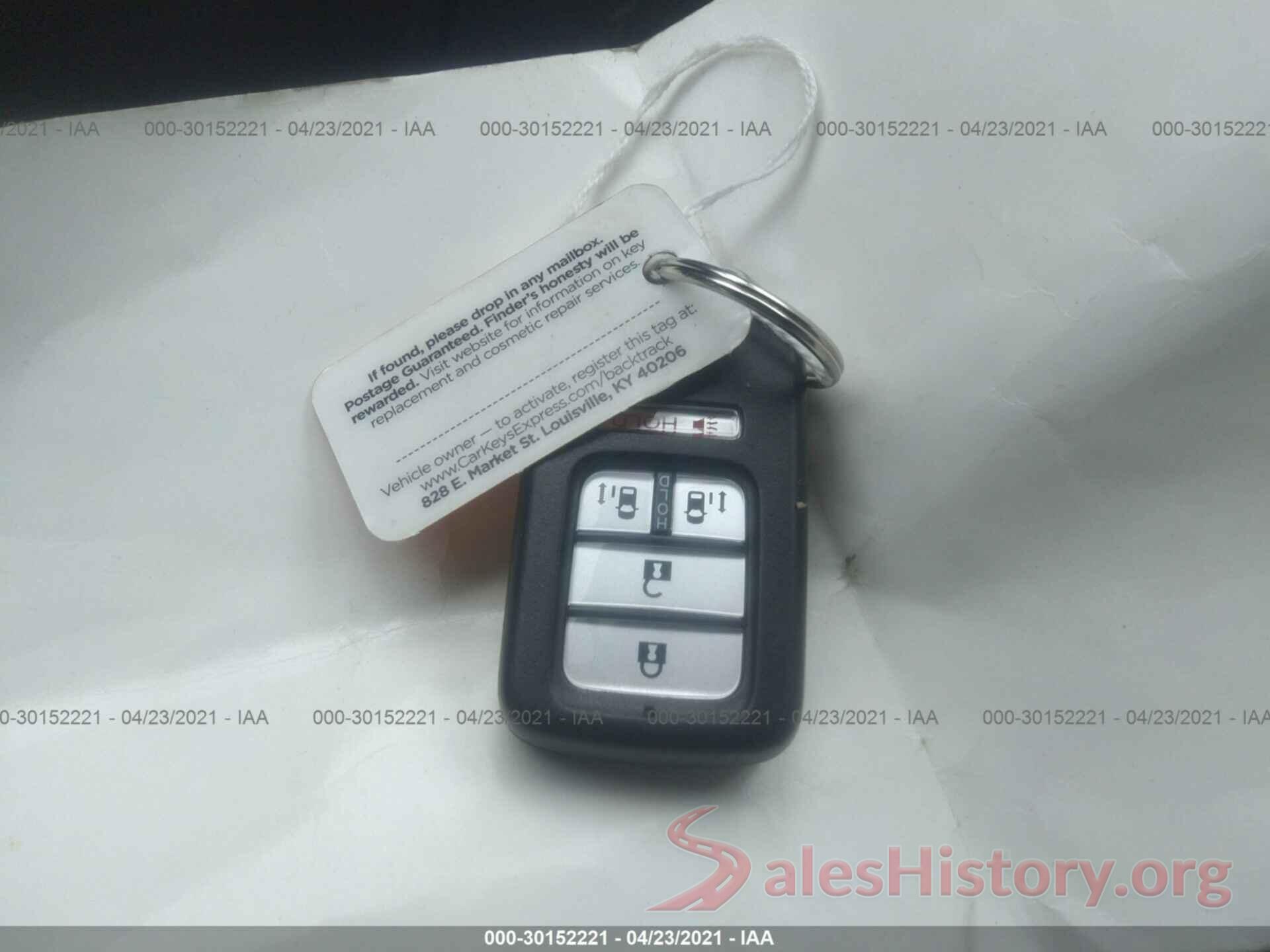 5FNRL5H37HB009818 2017 HONDA ODYSSEY