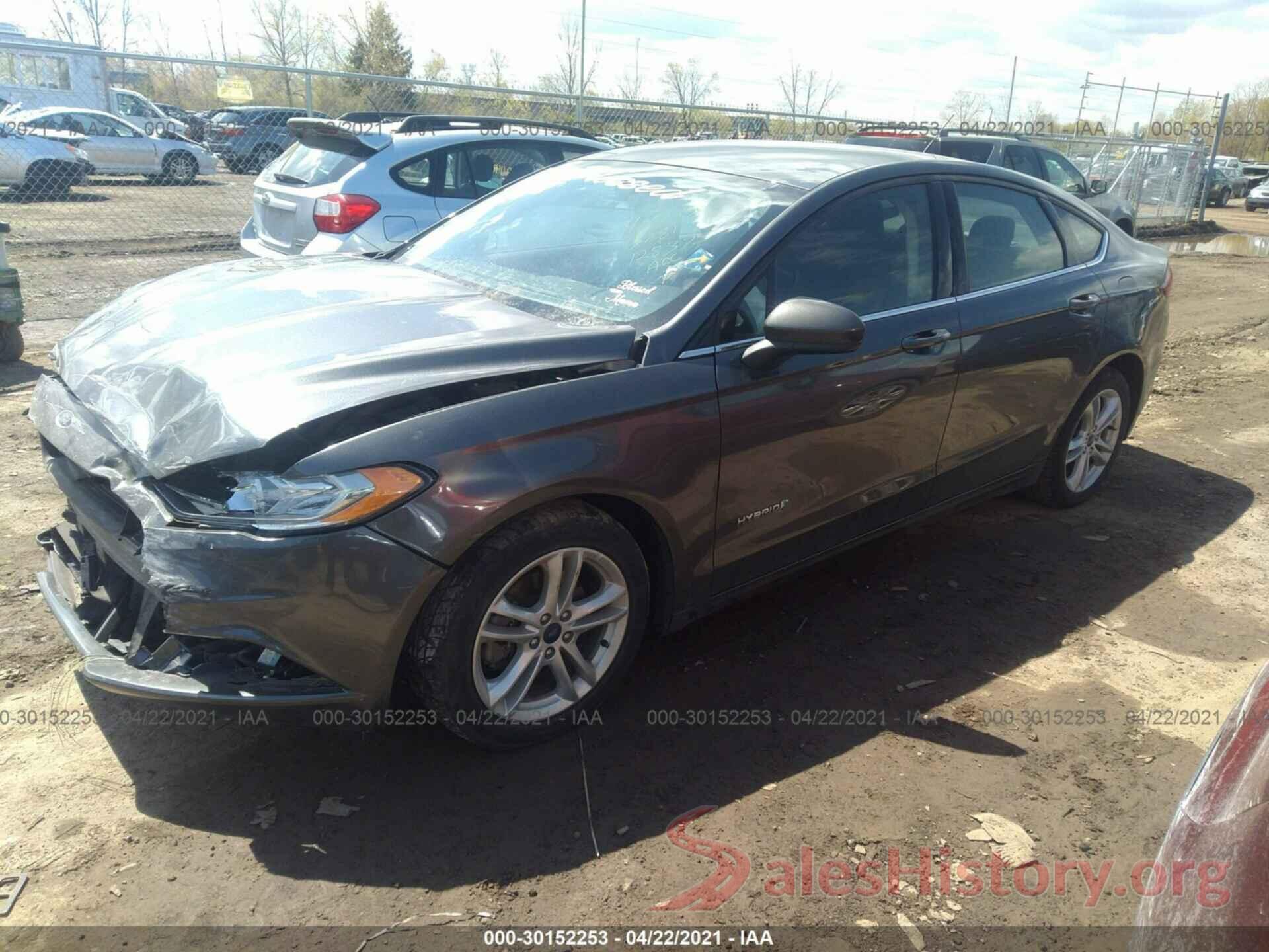 3FA6P0LU7JR128375 2018 FORD FUSION HYBRID