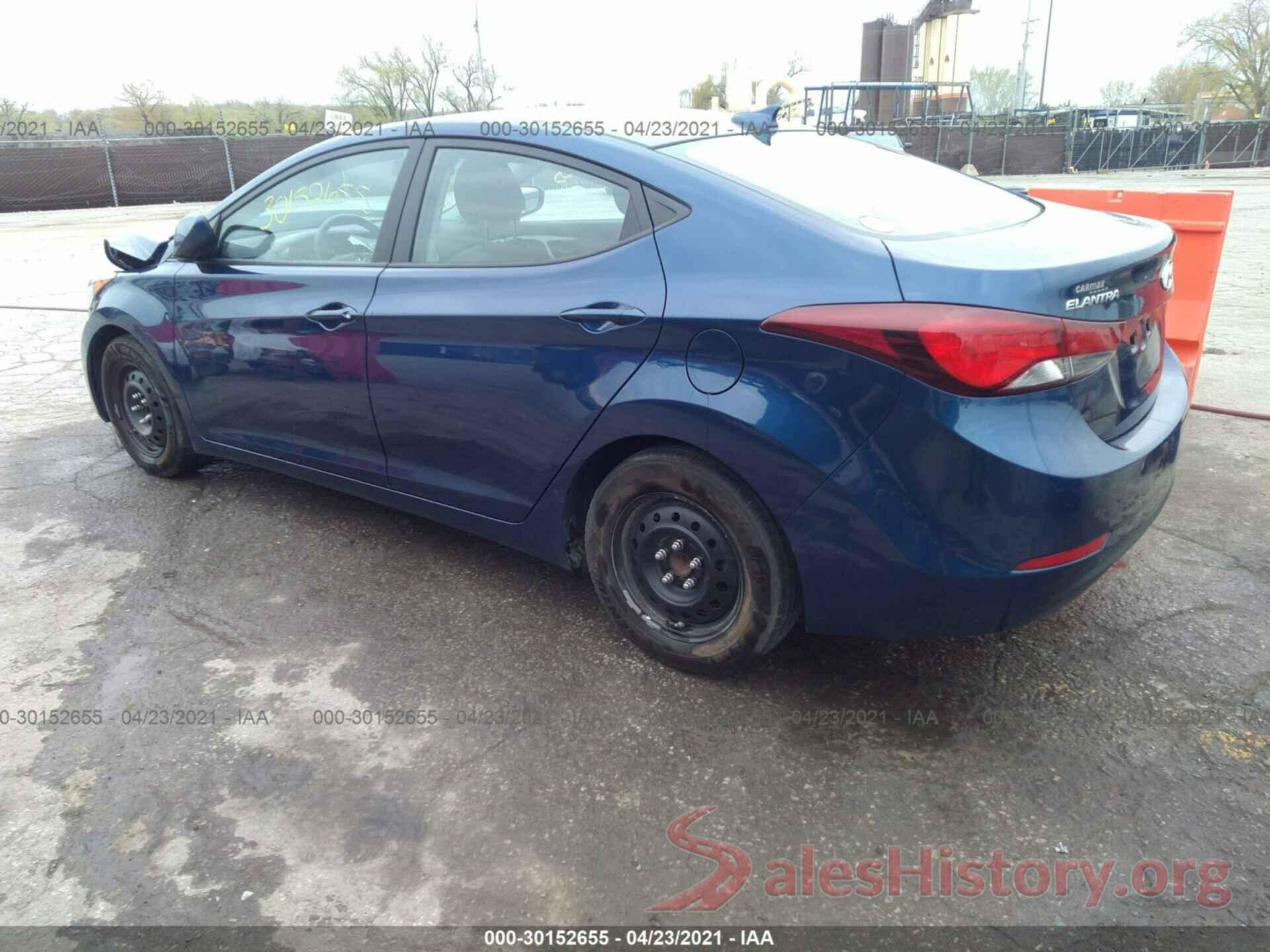 5NPDH4AE2GH779295 2016 HYUNDAI ELANTRA