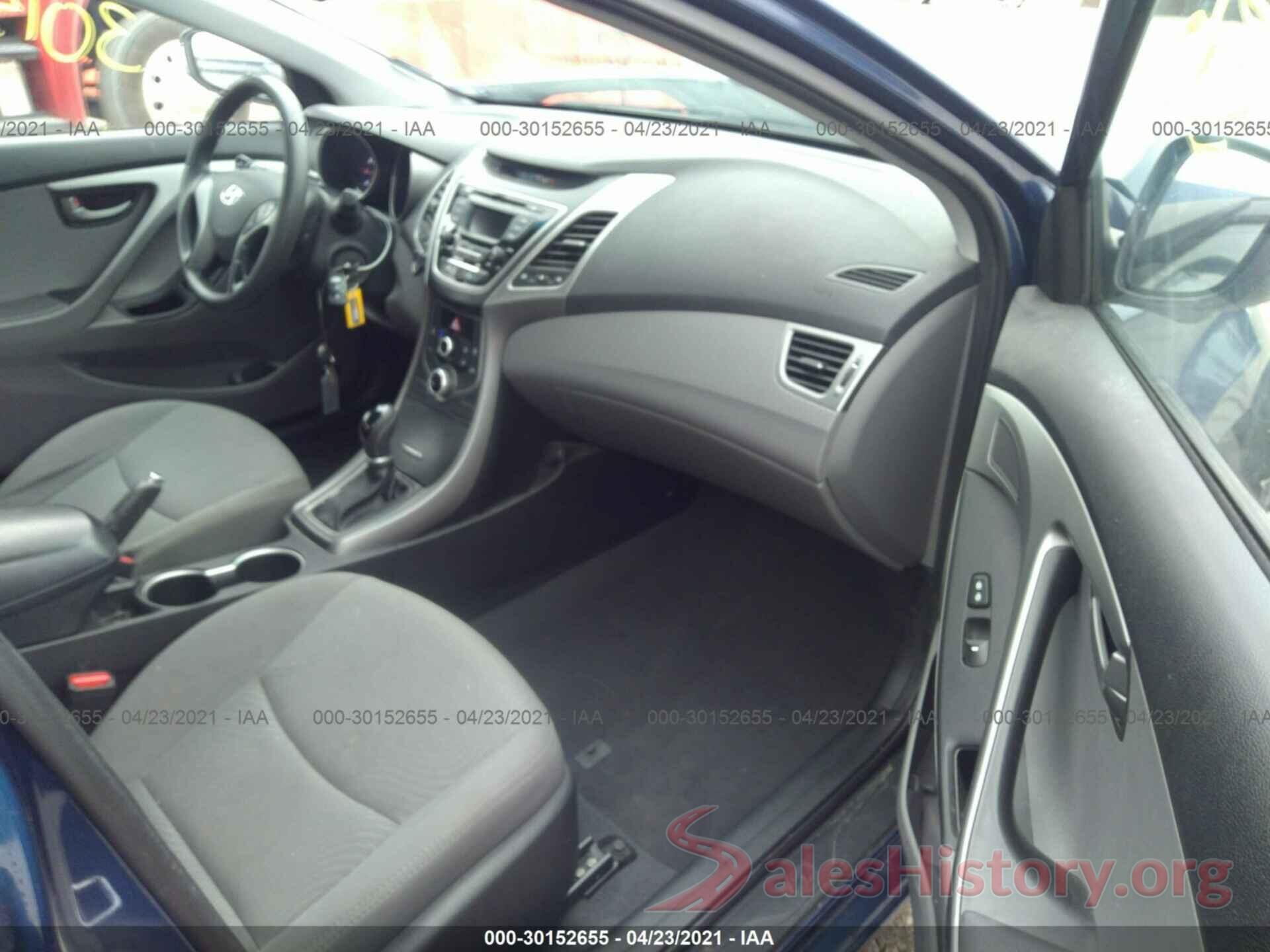 5NPDH4AE2GH779295 2016 HYUNDAI ELANTRA