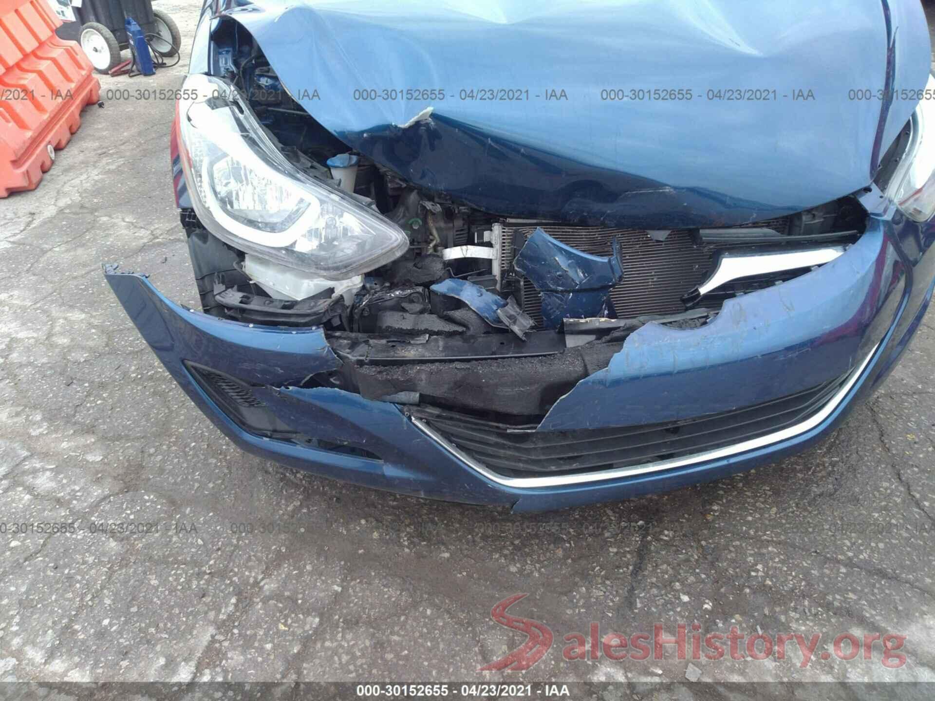 5NPDH4AE2GH779295 2016 HYUNDAI ELANTRA