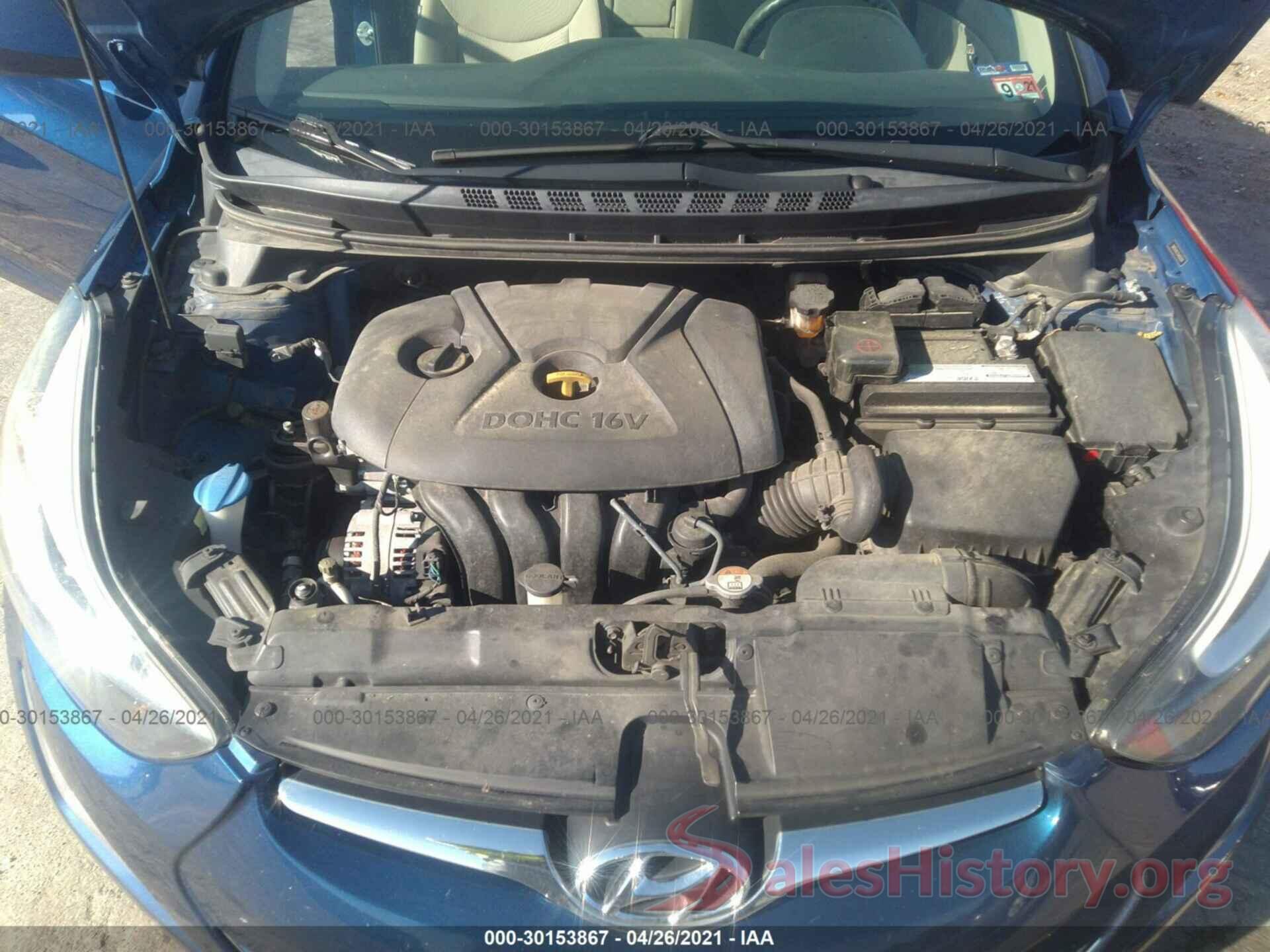 5NPDH4AE7GH656284 2016 HYUNDAI ELANTRA