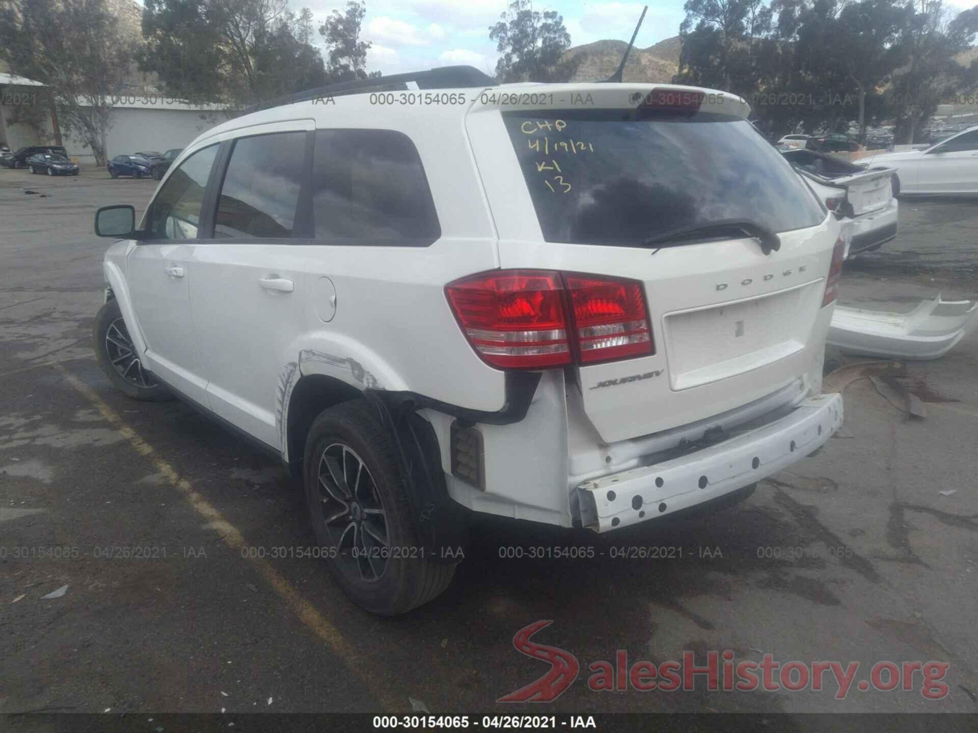 3C4PDCAB0JT272962 2018 DODGE JOURNEY