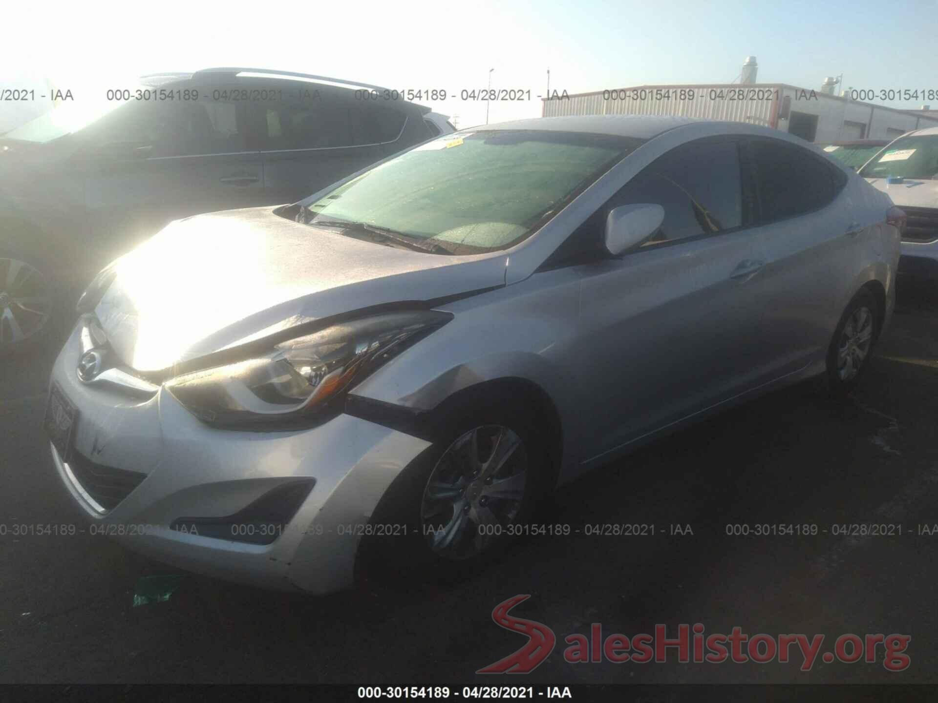 5NPDH4AE7GH708531 2016 HYUNDAI ELANTRA