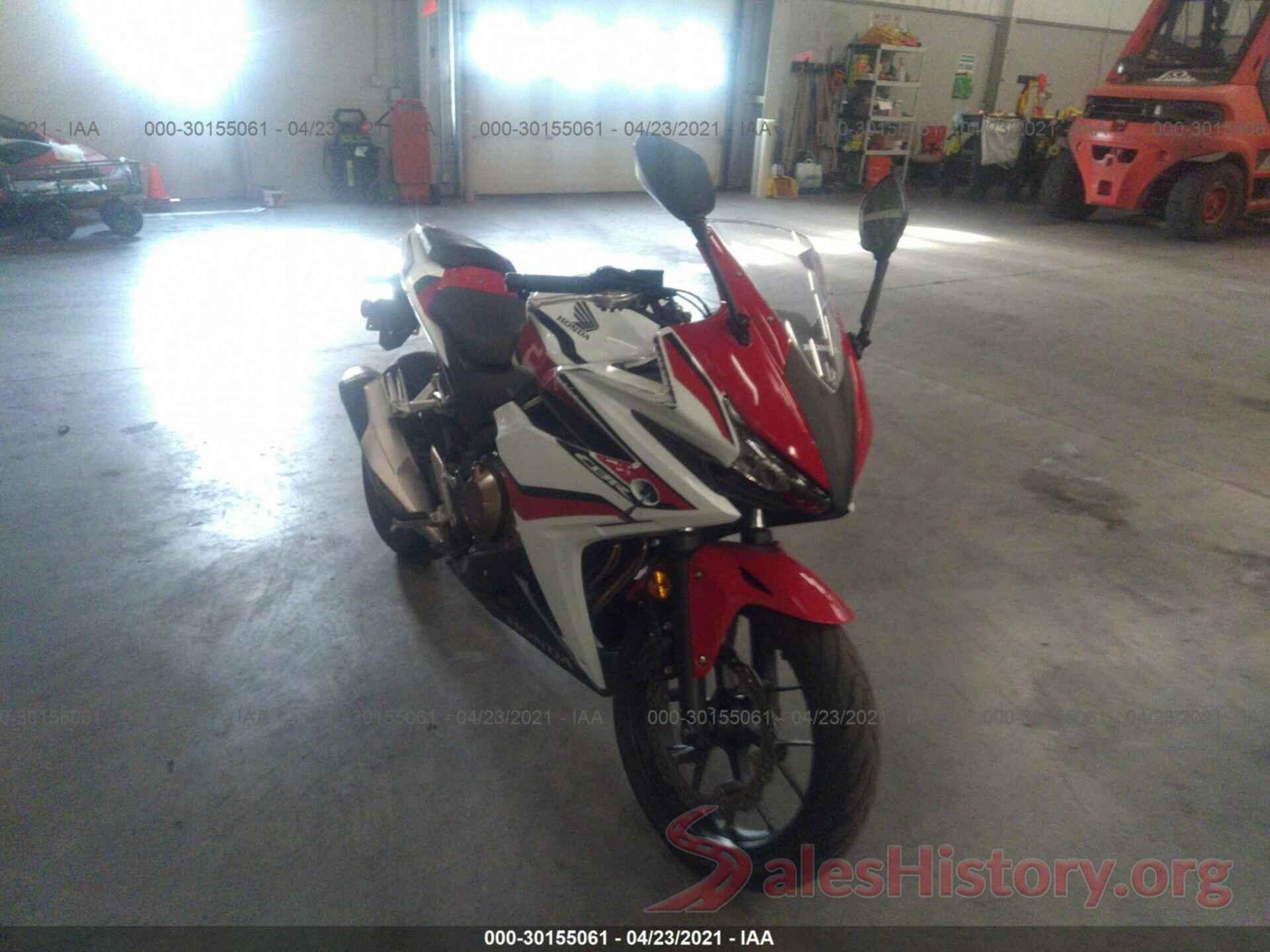 MLHPC4411J5500380 2018 HONDA CBR500