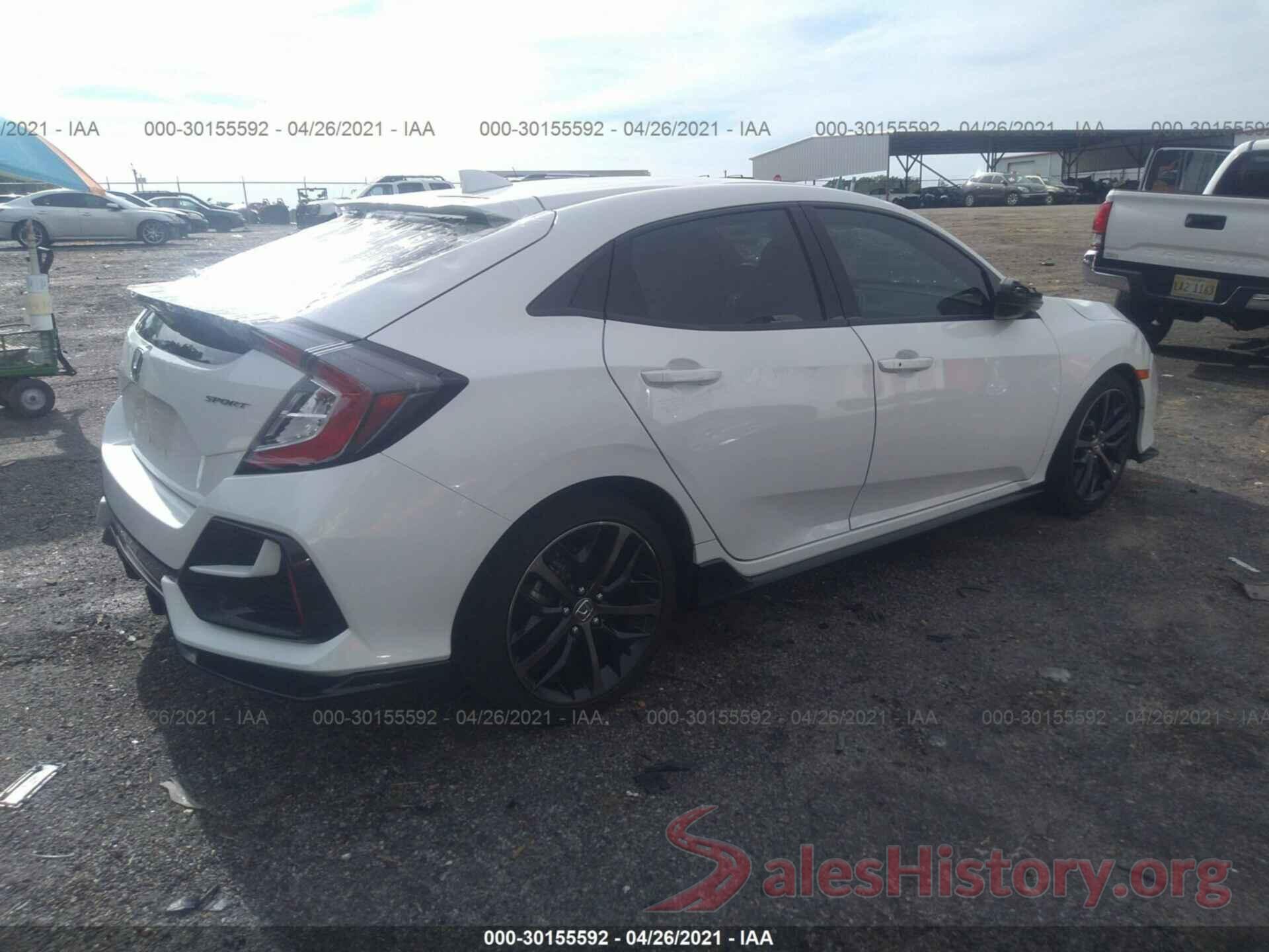 SHHFK7H41LU216299 2020 HONDA CIVIC HATCHBACK