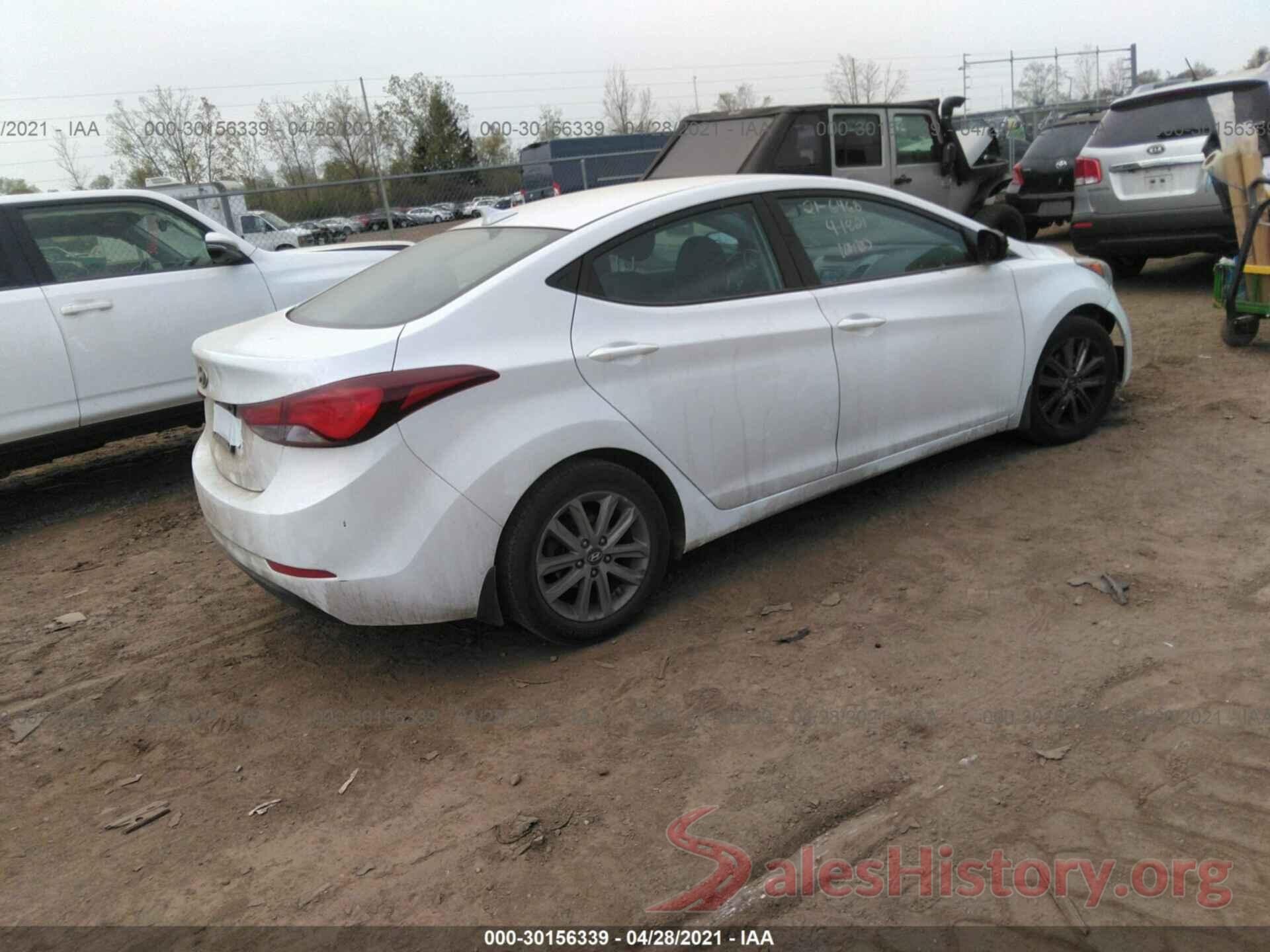 5NPDH4AE4FH641806 2015 HYUNDAI ELANTRA