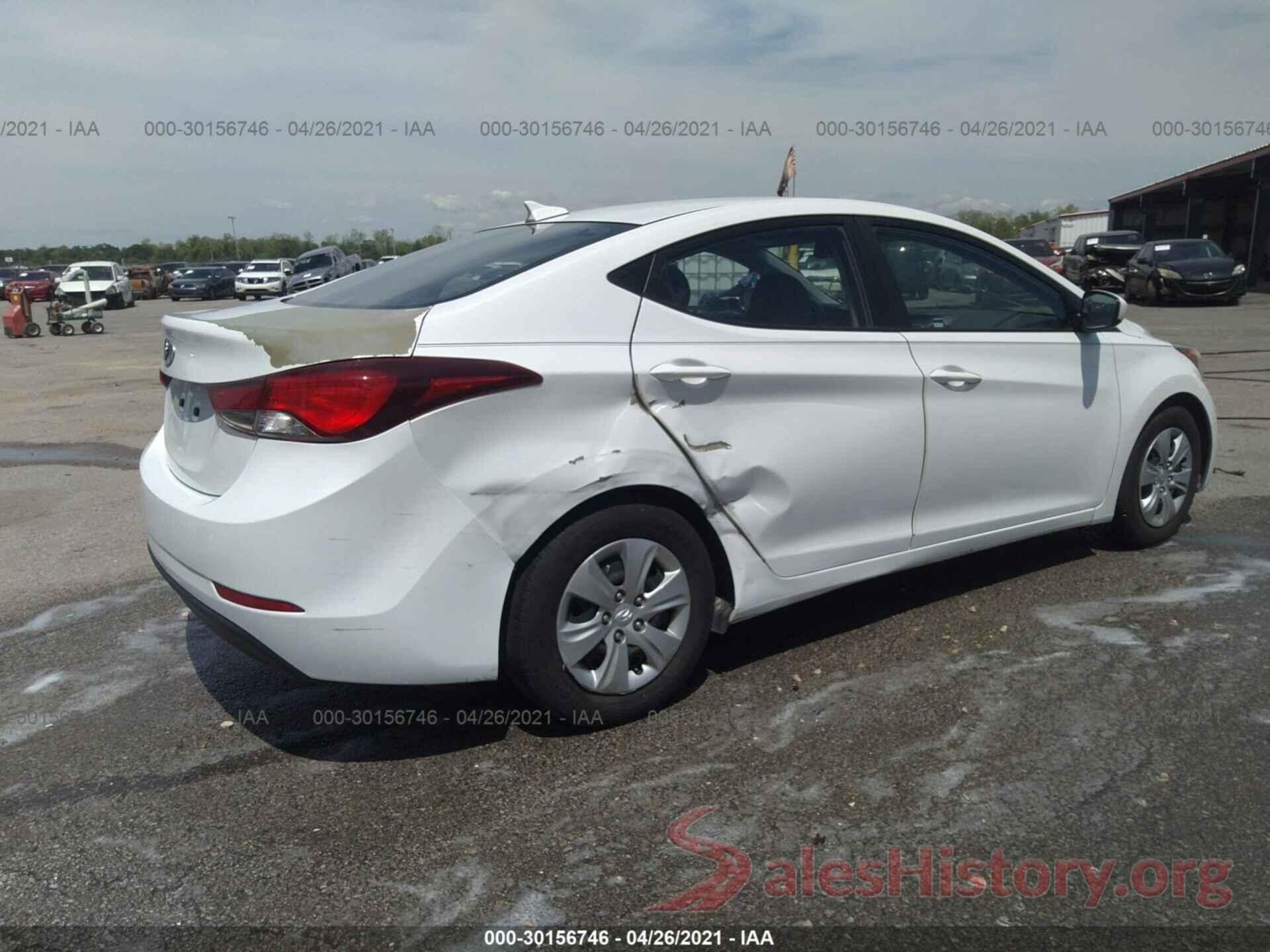 5NPDH4AE5GH757601 2016 HYUNDAI ELANTRA