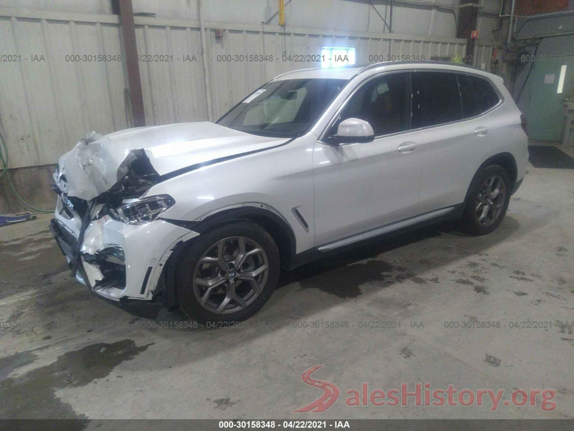 5UXTY5C07M9G20264 2021 BMW X3