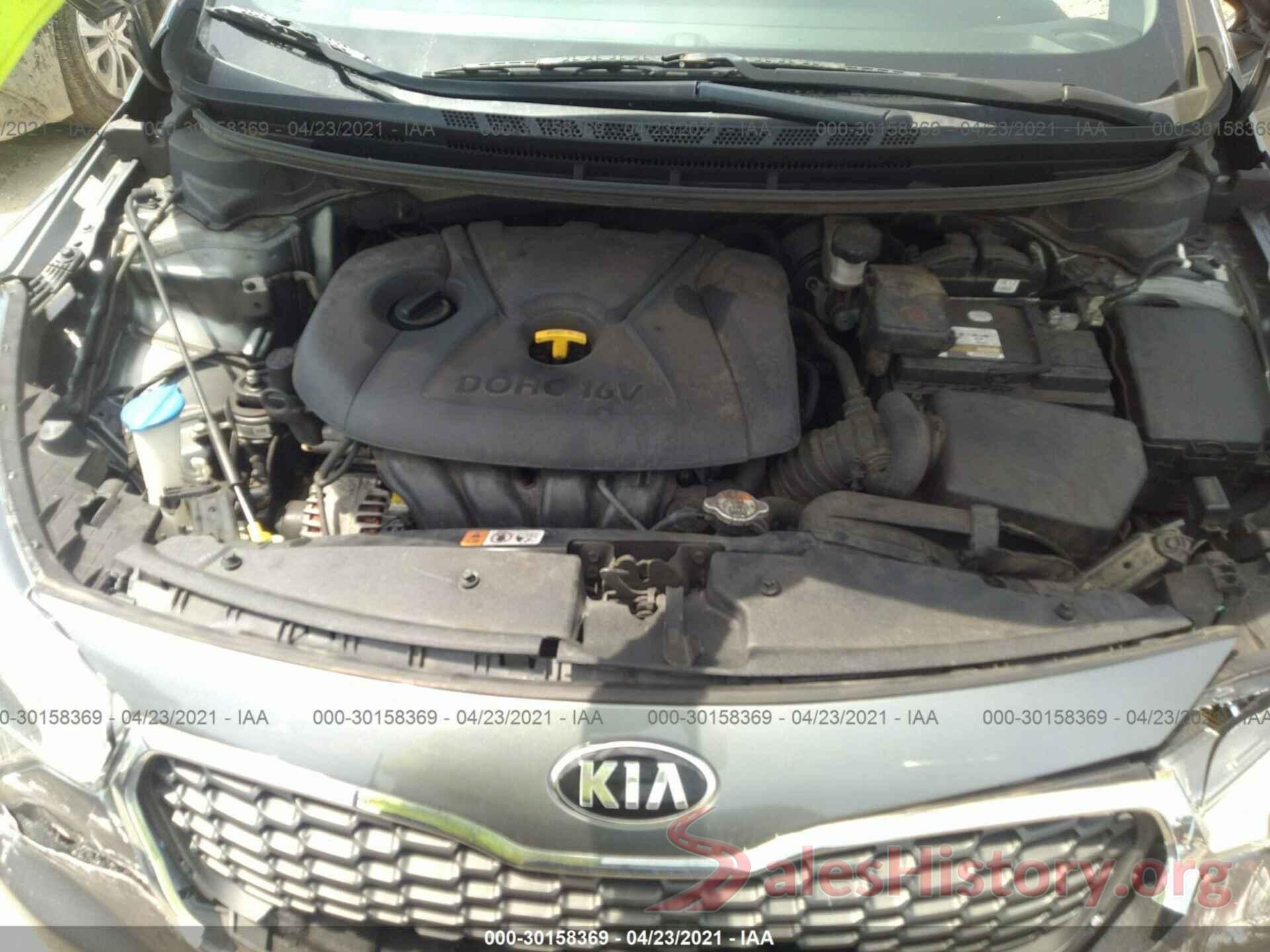 KNAFX4A6XG5443847 2016 KIA FORTE