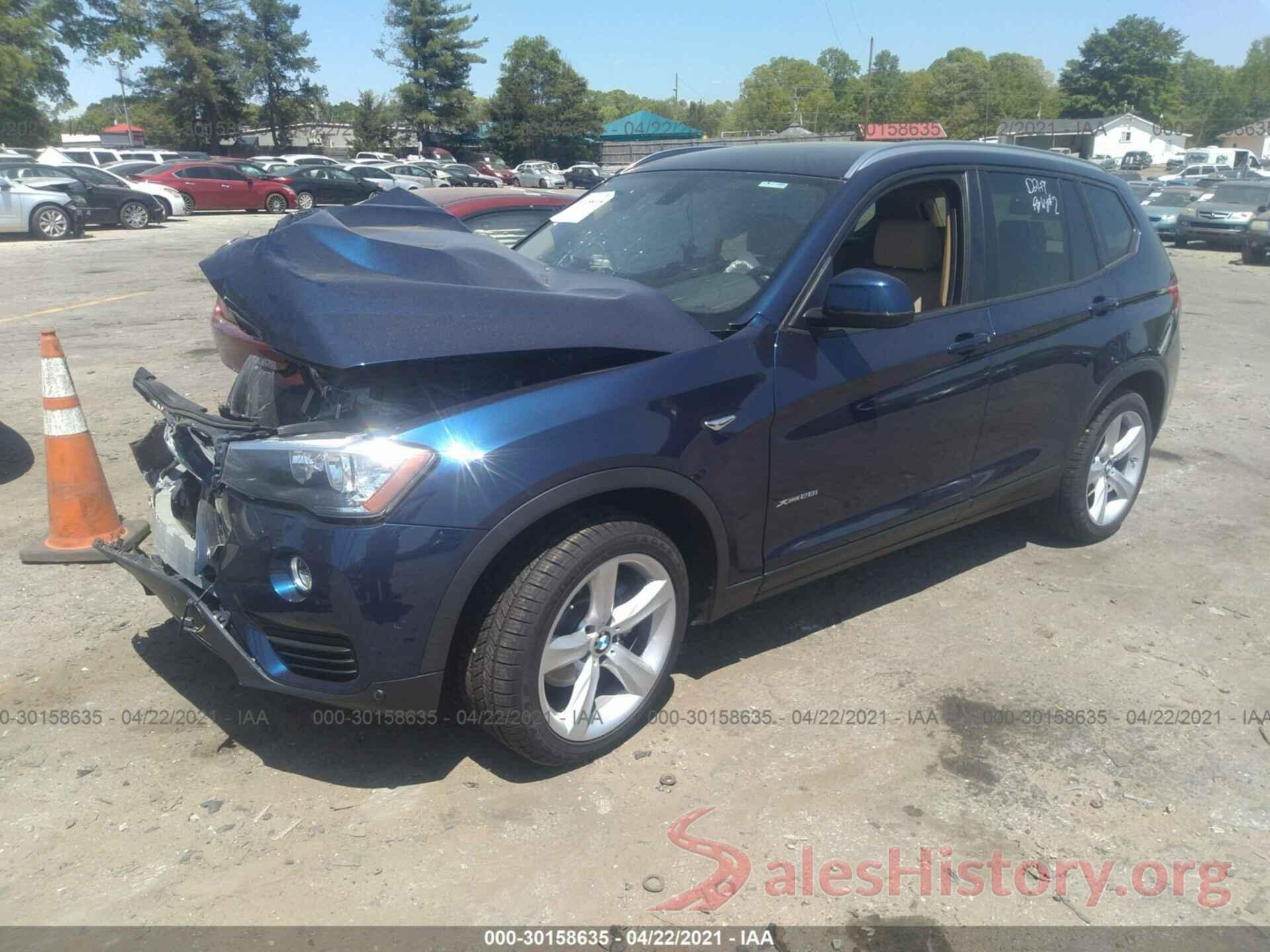 5UXWX9C3XH0W67796 2017 BMW X3