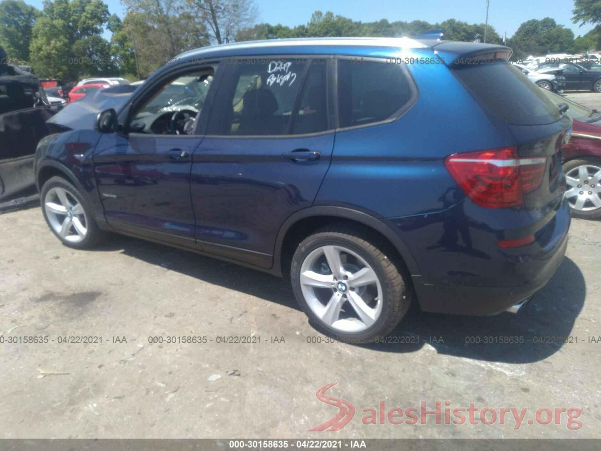 5UXWX9C3XH0W67796 2017 BMW X3