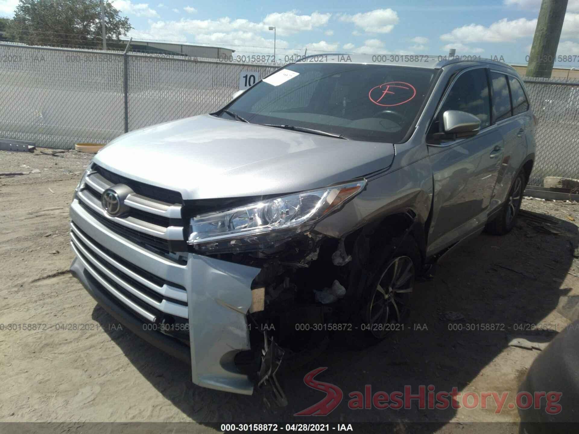 5TDKZRFH8HS516860 2017 TOYOTA HIGHLANDER