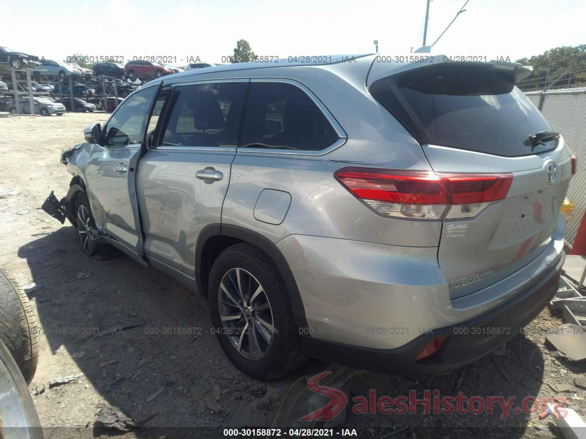 5TDKZRFH8HS516860 2017 TOYOTA HIGHLANDER