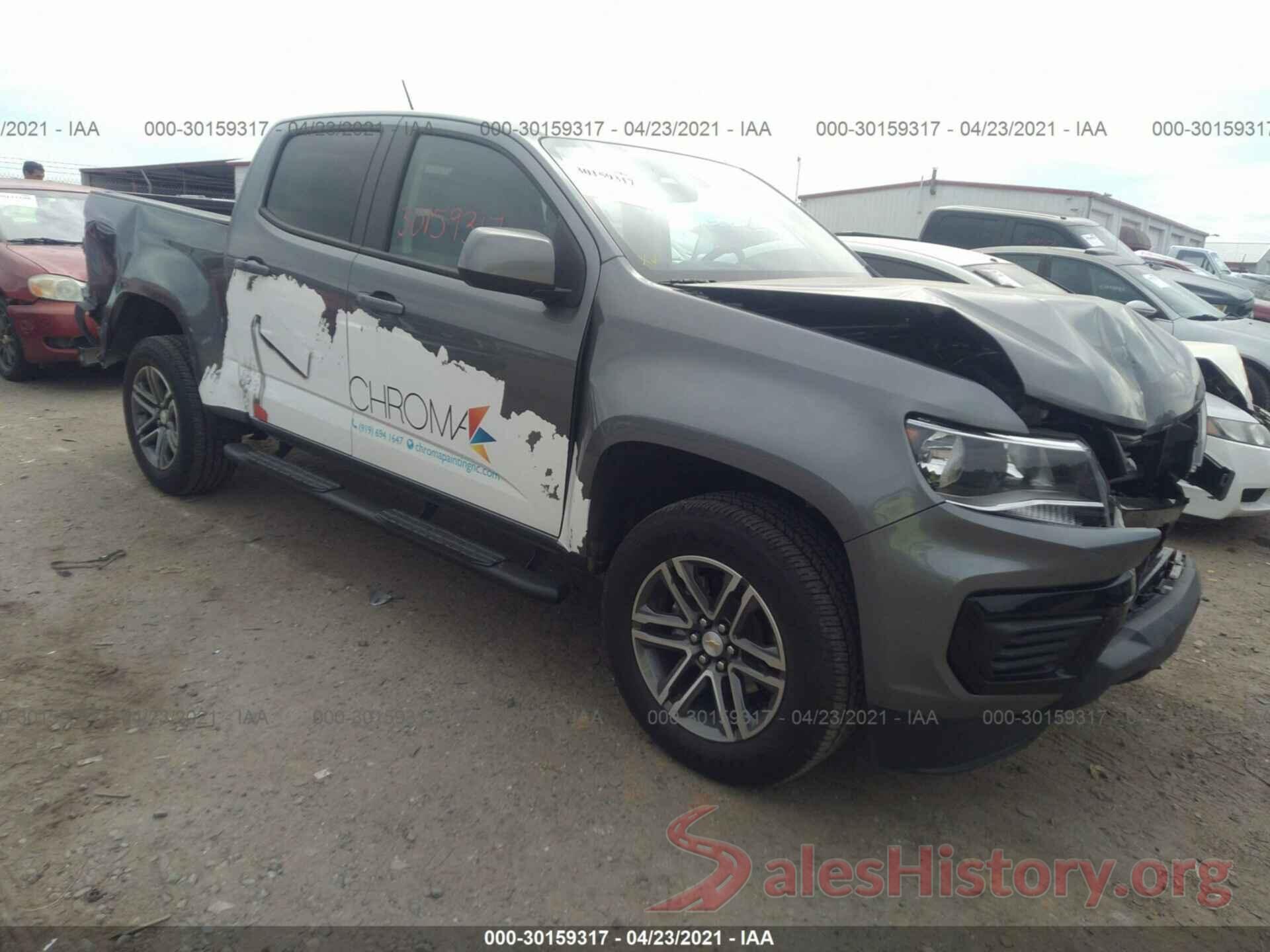 1GCGSBEAXM1100998 2021 CHEVROLET COLORADO