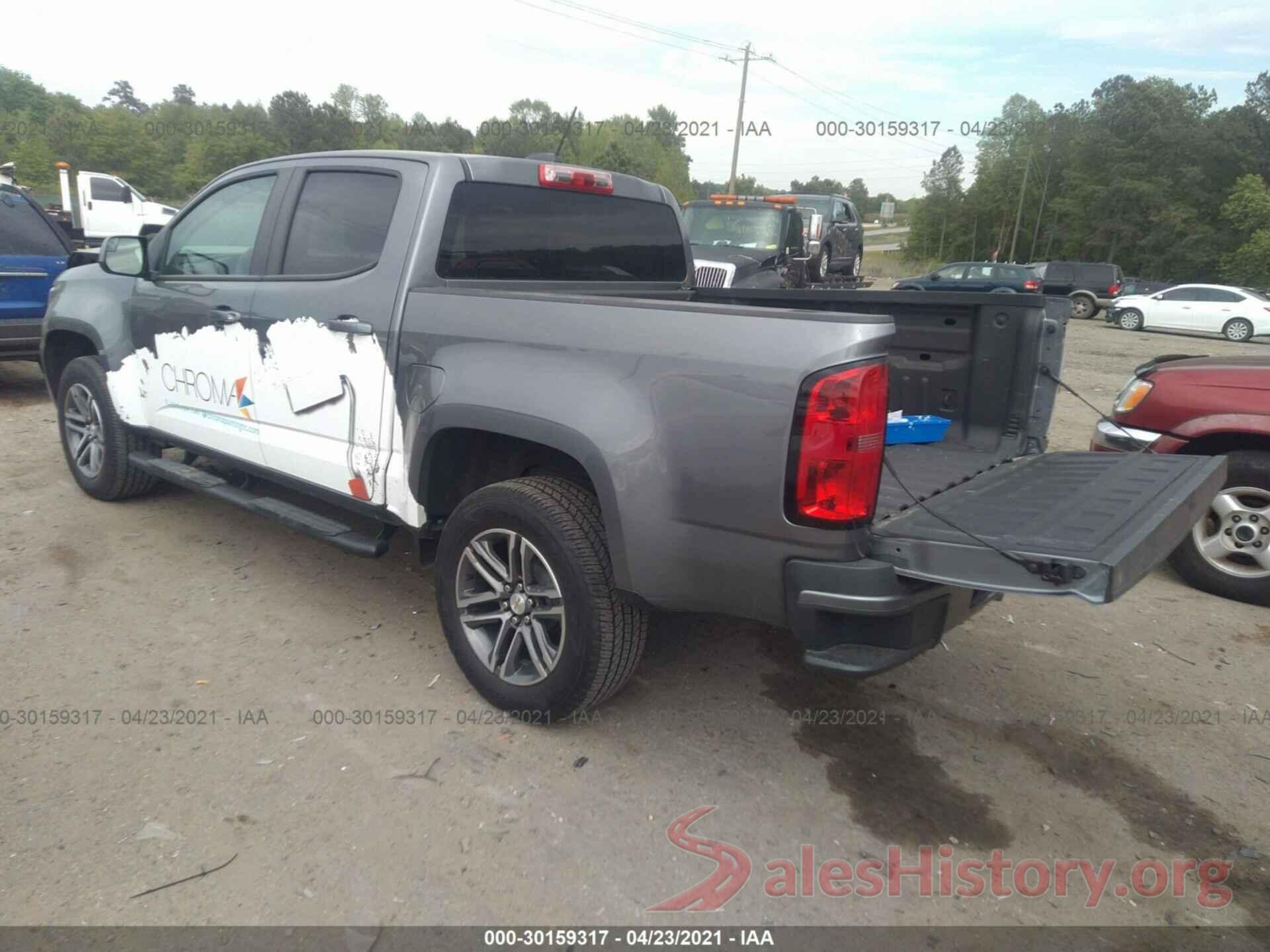 1GCGSBEAXM1100998 2021 CHEVROLET COLORADO