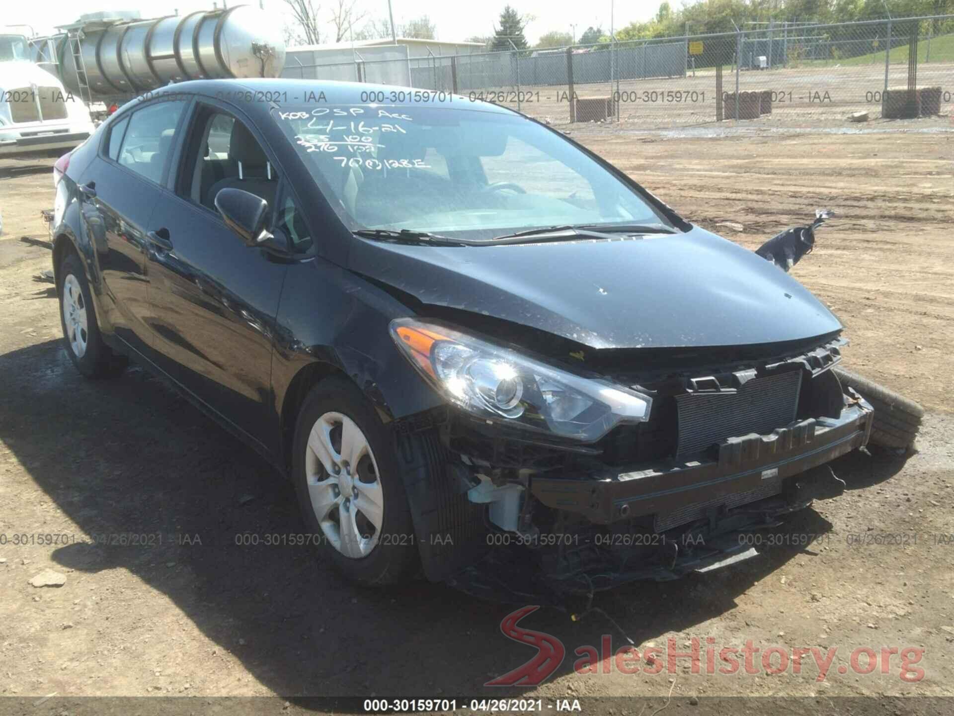 KNAFX4A62G5498969 2016 KIA FORTE