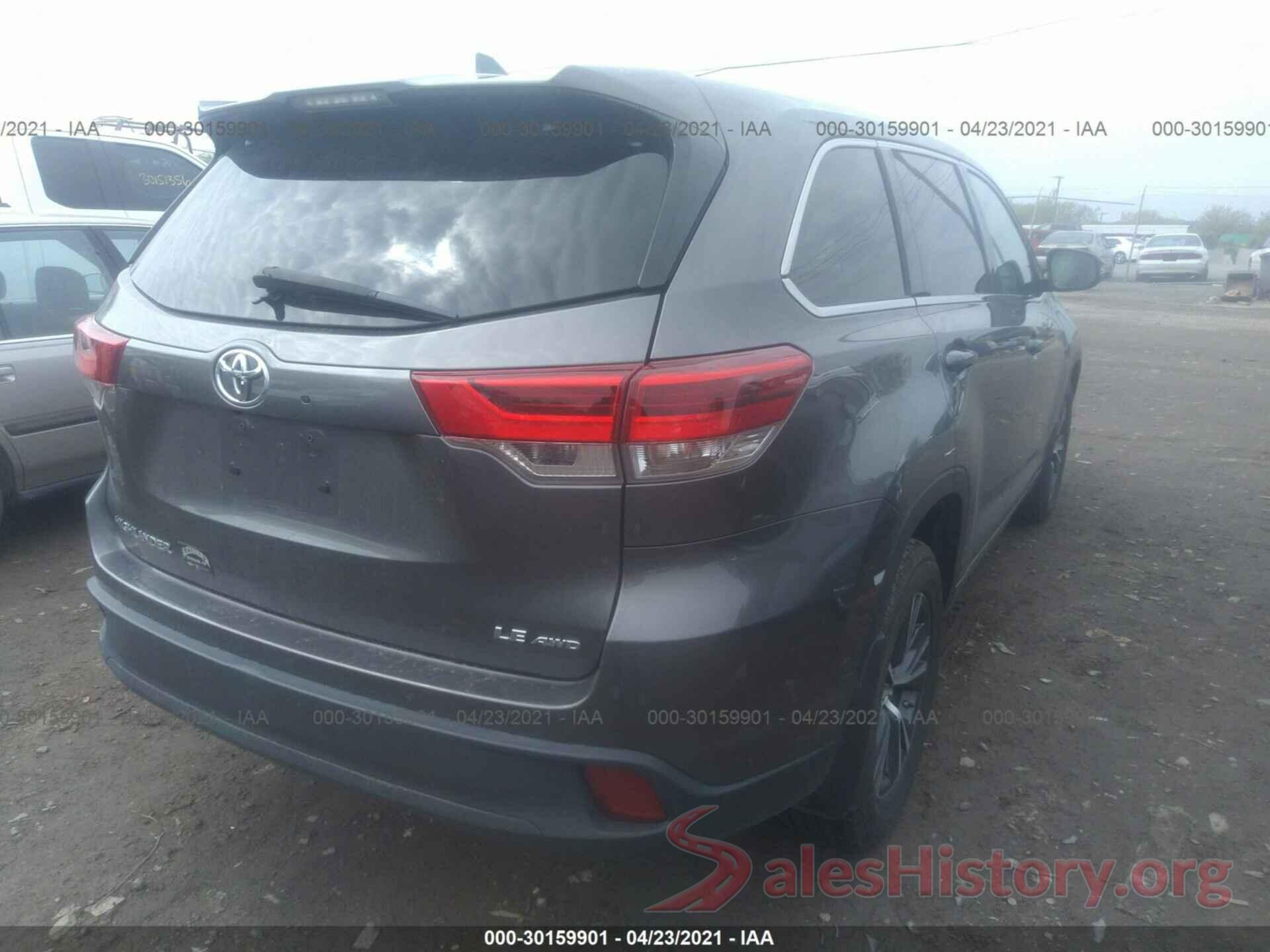 5TDBZRFH5JS493768 2018 TOYOTA HIGHLANDER