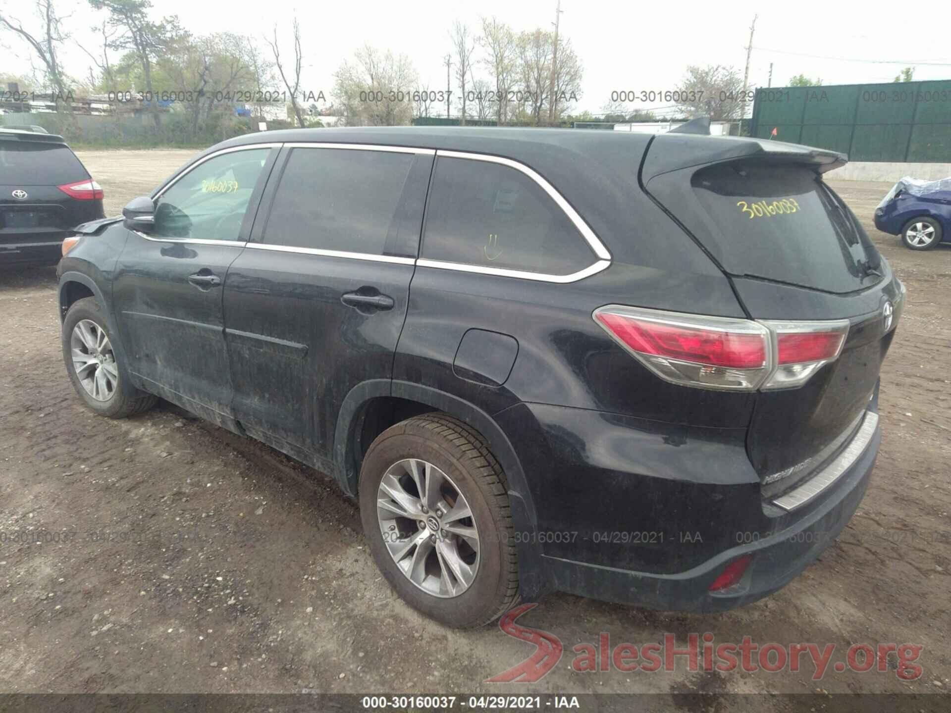 5TDBKRFH8GS295716 2016 TOYOTA HIGHLANDER