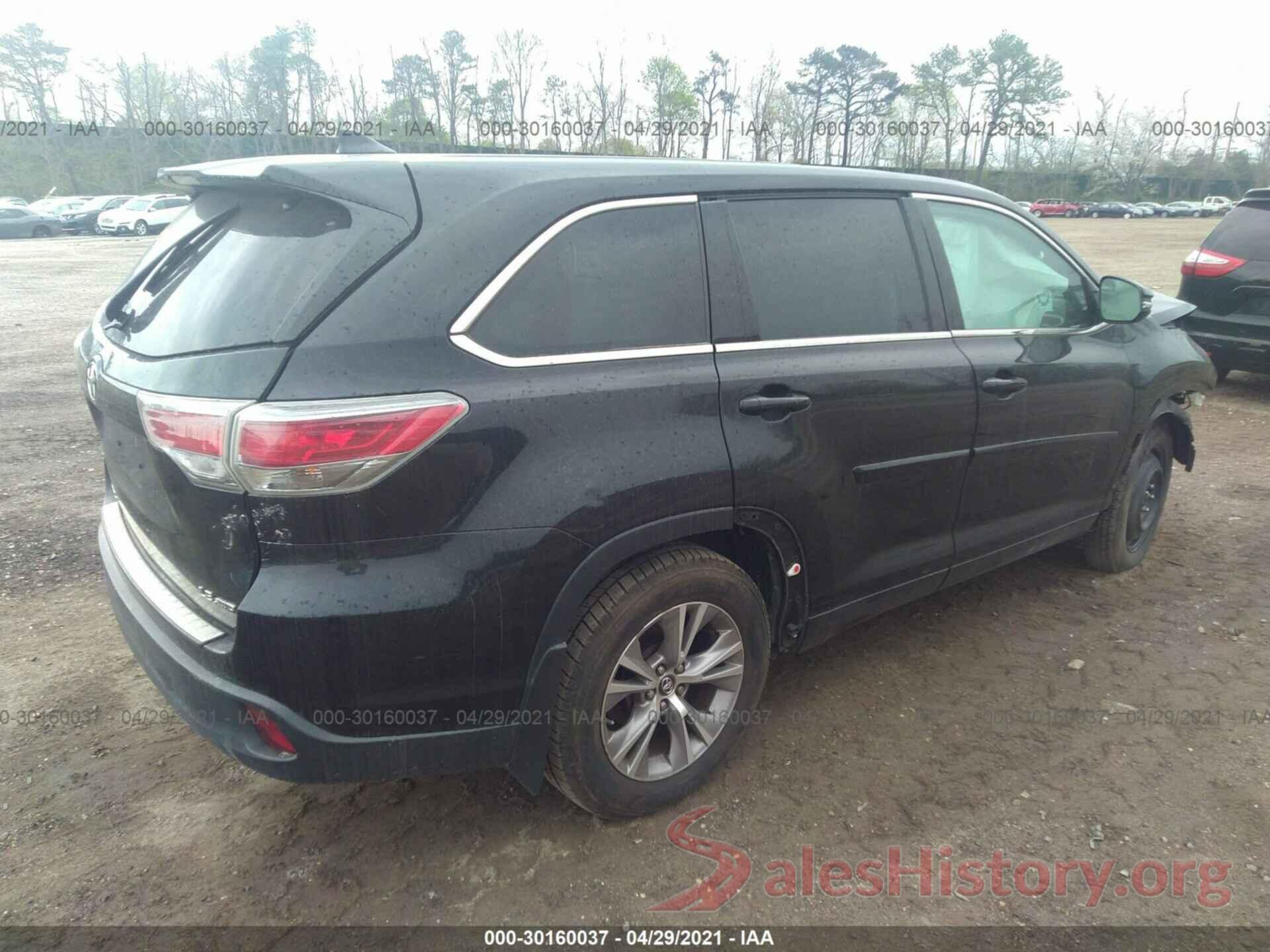 5TDBKRFH8GS295716 2016 TOYOTA HIGHLANDER