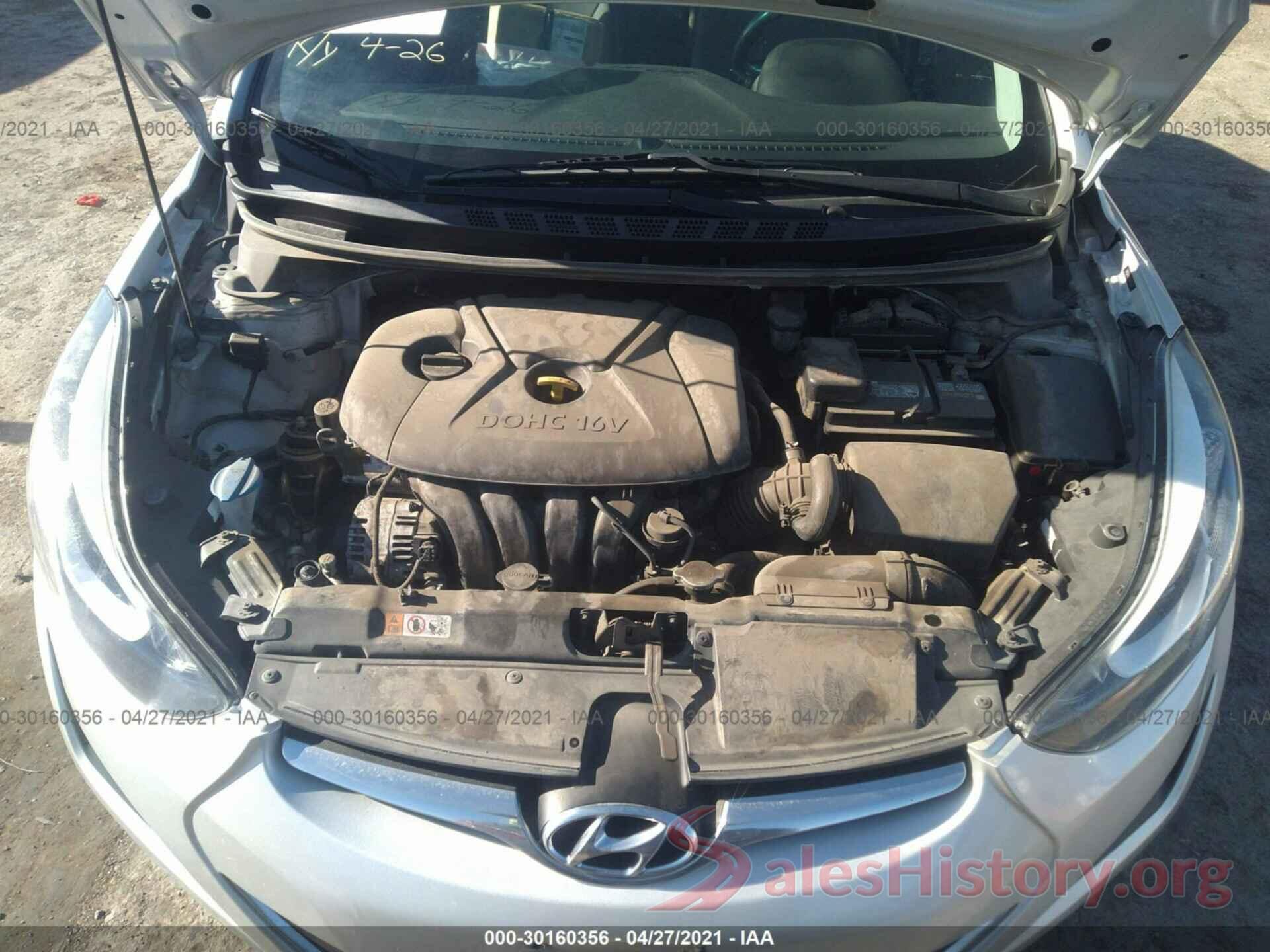 5NPDH4AE2GH728007 2016 HYUNDAI ELANTRA