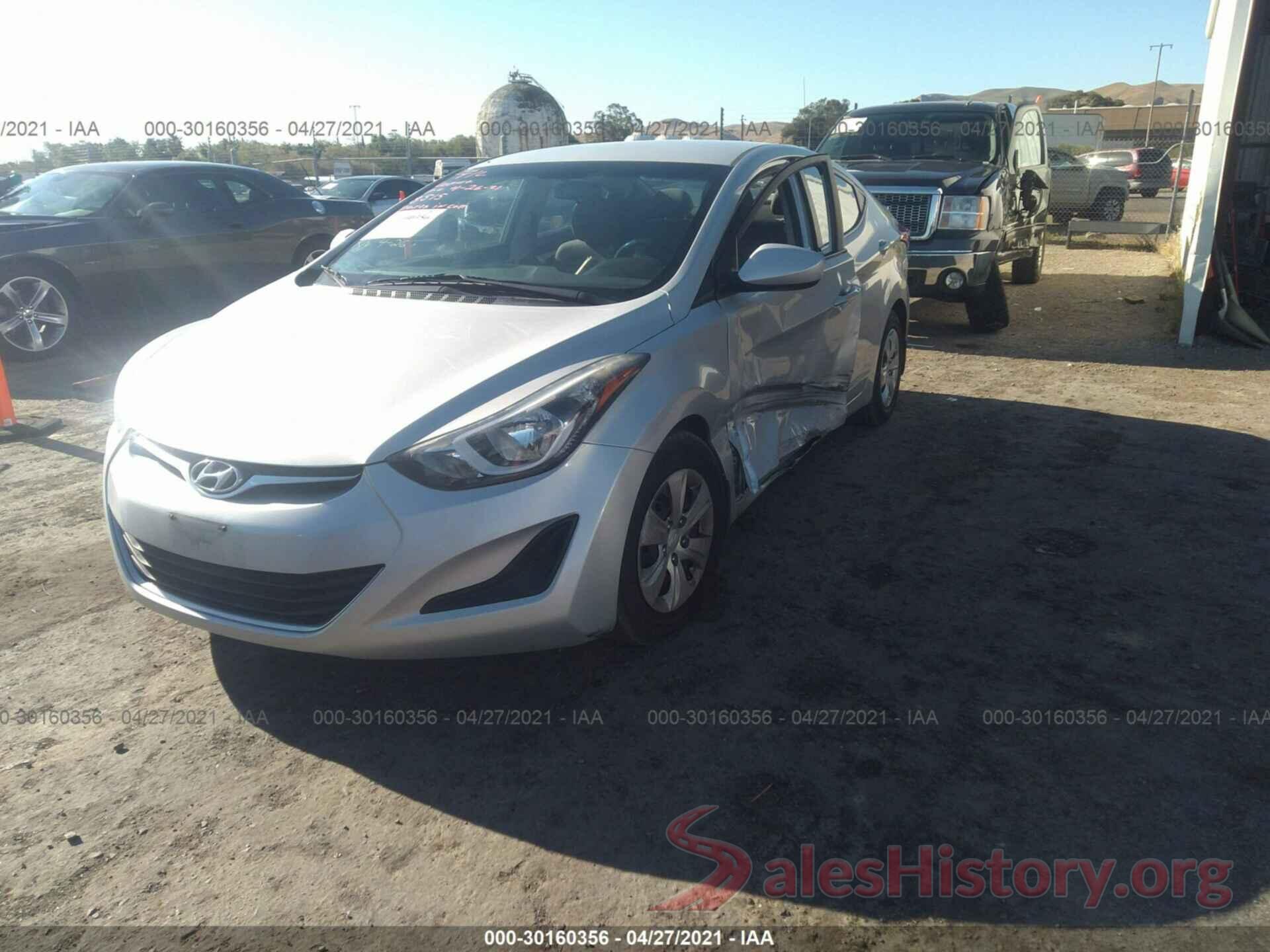 5NPDH4AE2GH728007 2016 HYUNDAI ELANTRA