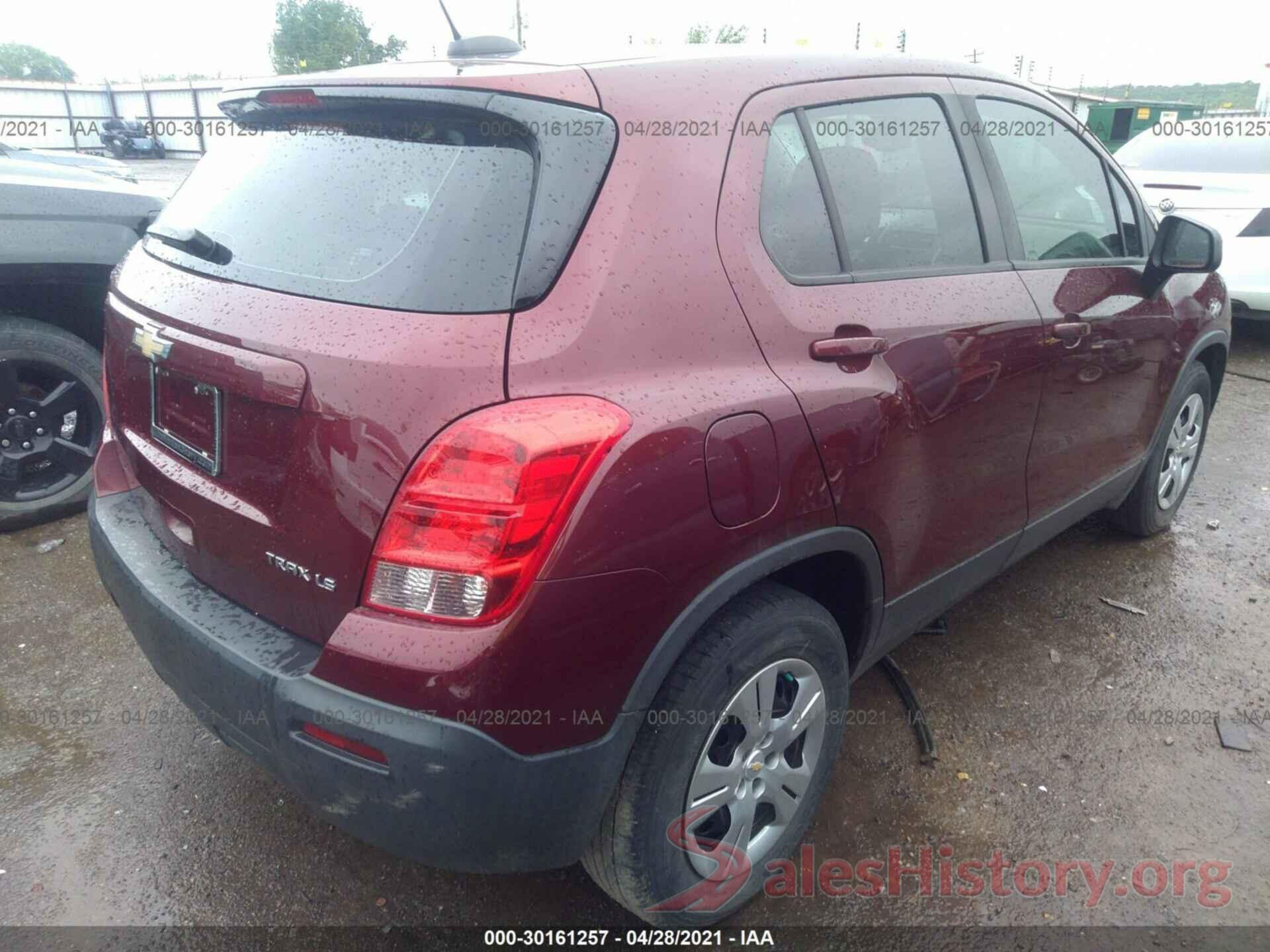 3GNCJKSB6GL267832 2016 CHEVROLET TRAX