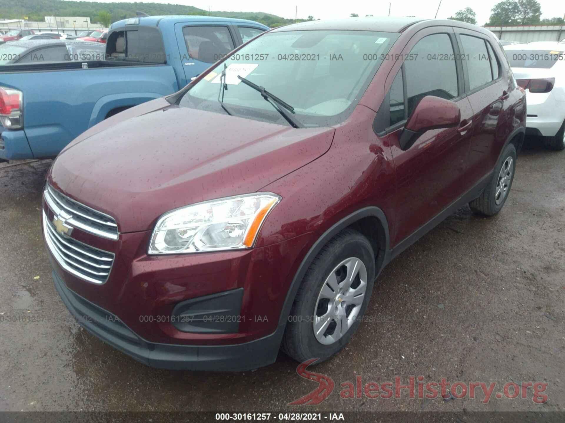 3GNCJKSB6GL267832 2016 CHEVROLET TRAX