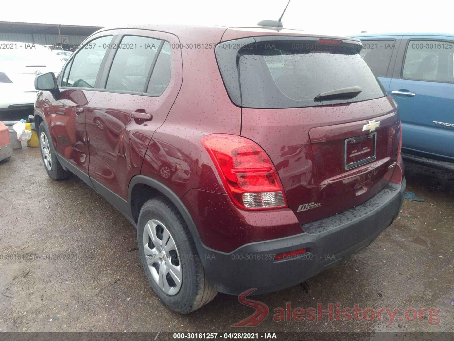 3GNCJKSB6GL267832 2016 CHEVROLET TRAX