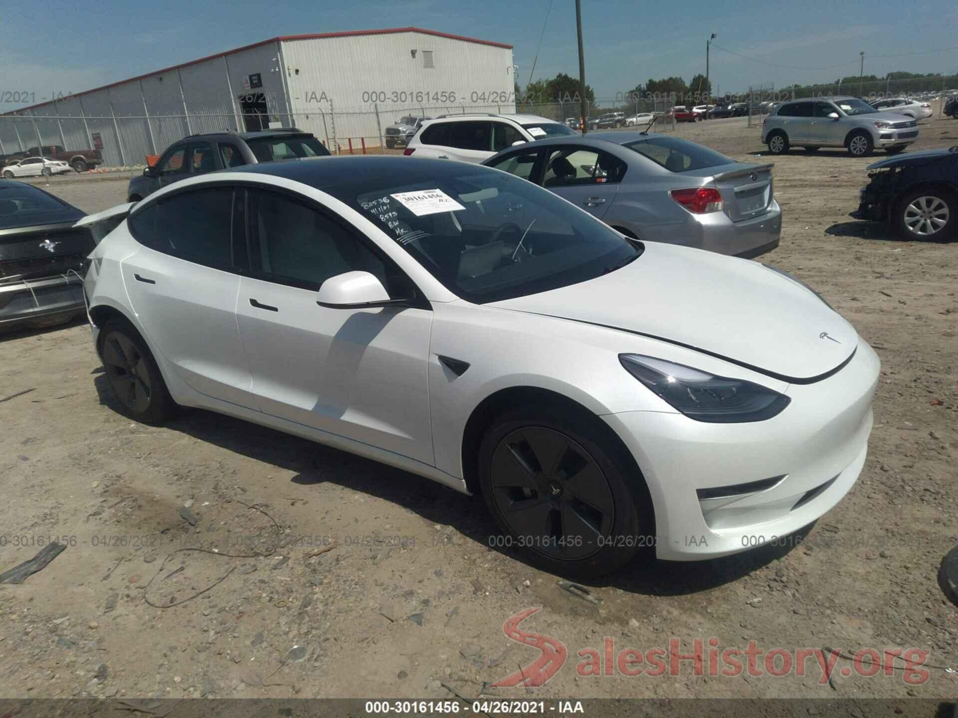 5YJ3E1EA0MF908543 2021 TESLA MODEL 3