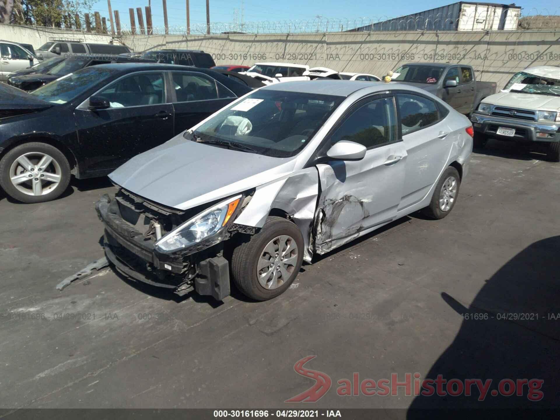 KMHCT4AE3GU030839 2016 HYUNDAI ACCENT