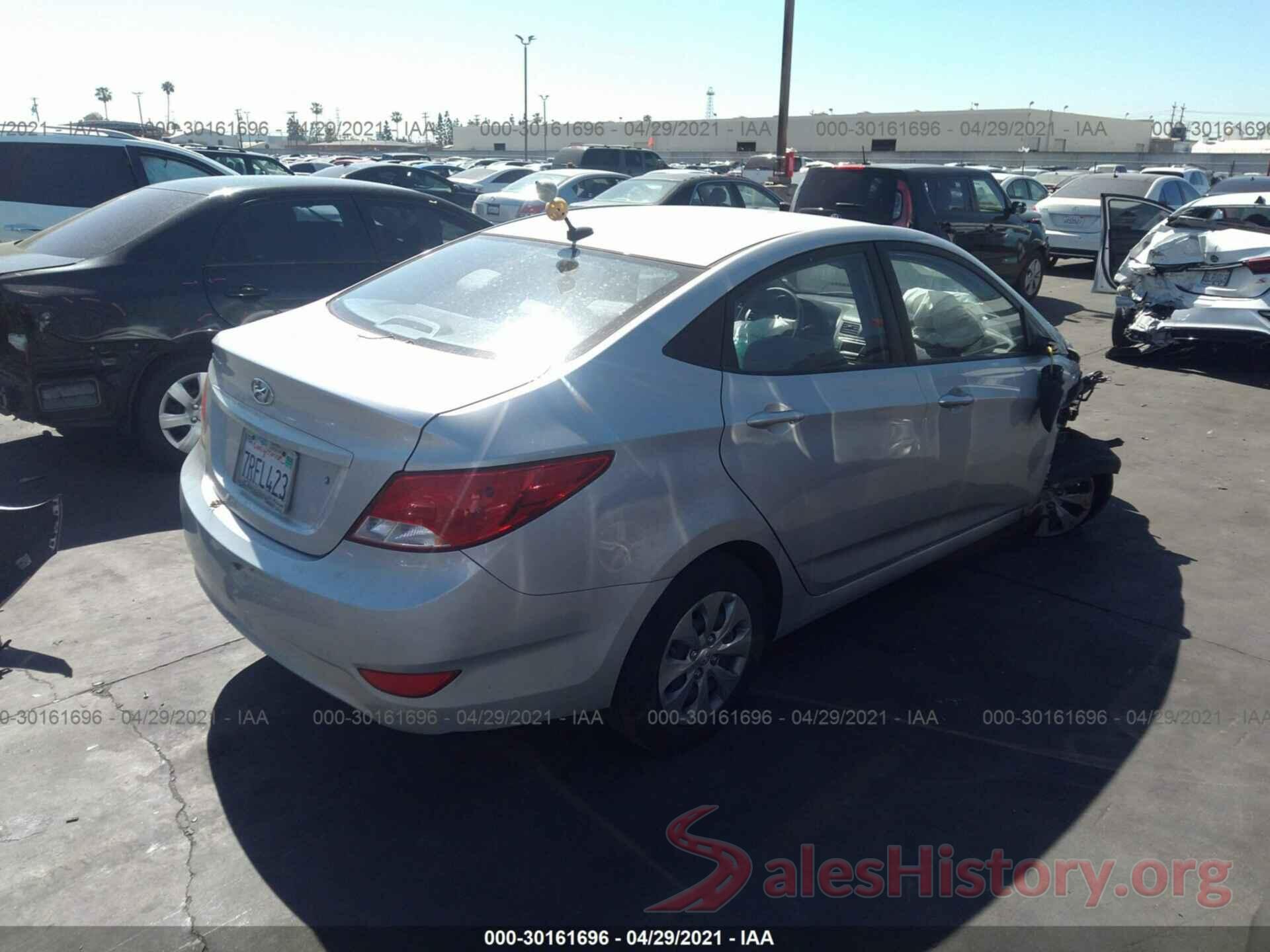 KMHCT4AE3GU030839 2016 HYUNDAI ACCENT