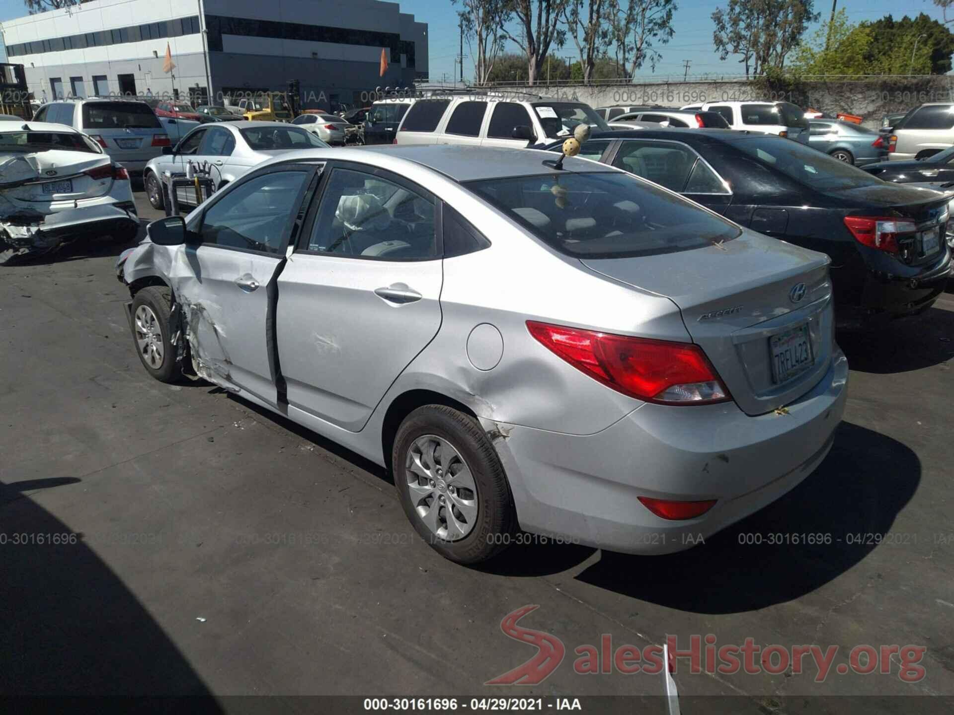 KMHCT4AE3GU030839 2016 HYUNDAI ACCENT