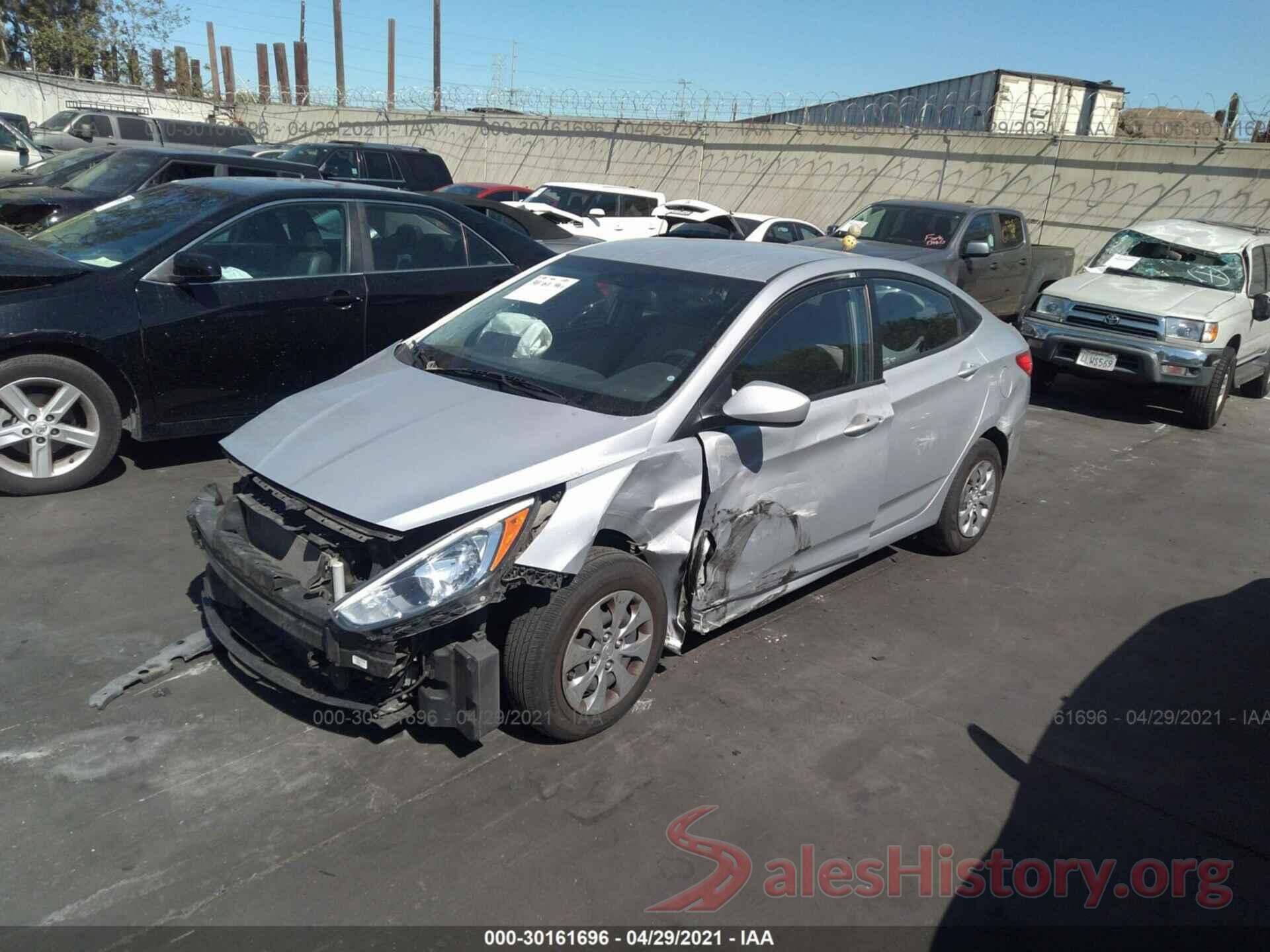 KMHCT4AE3GU030839 2016 HYUNDAI ACCENT