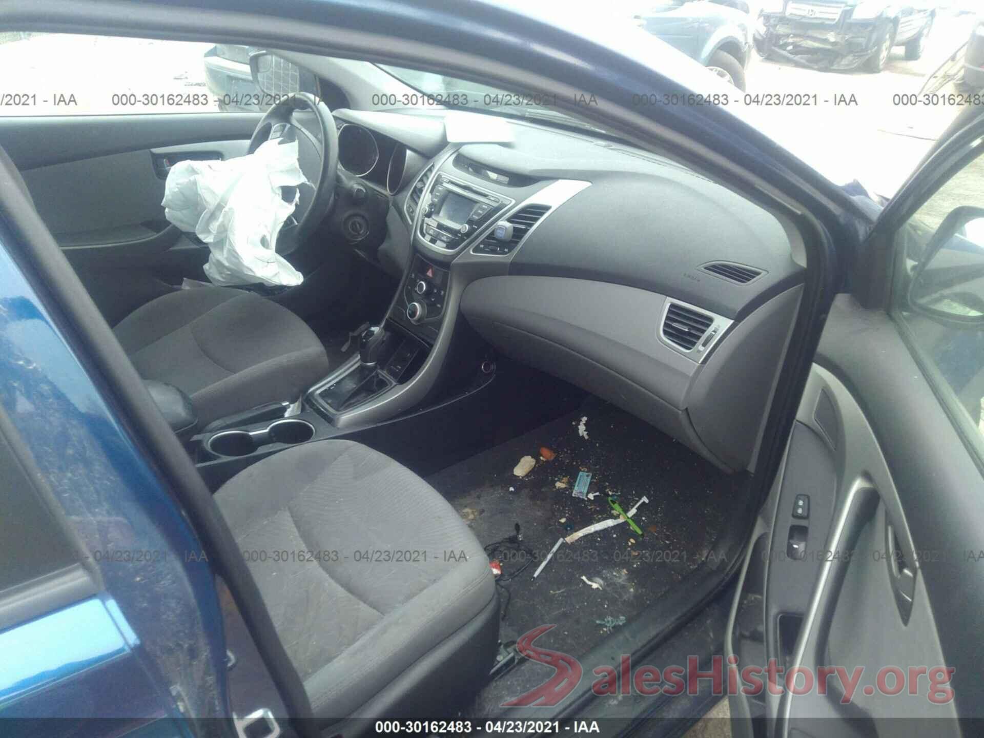 5NPDH4AE6GH682455 2016 HYUNDAI ELANTRA