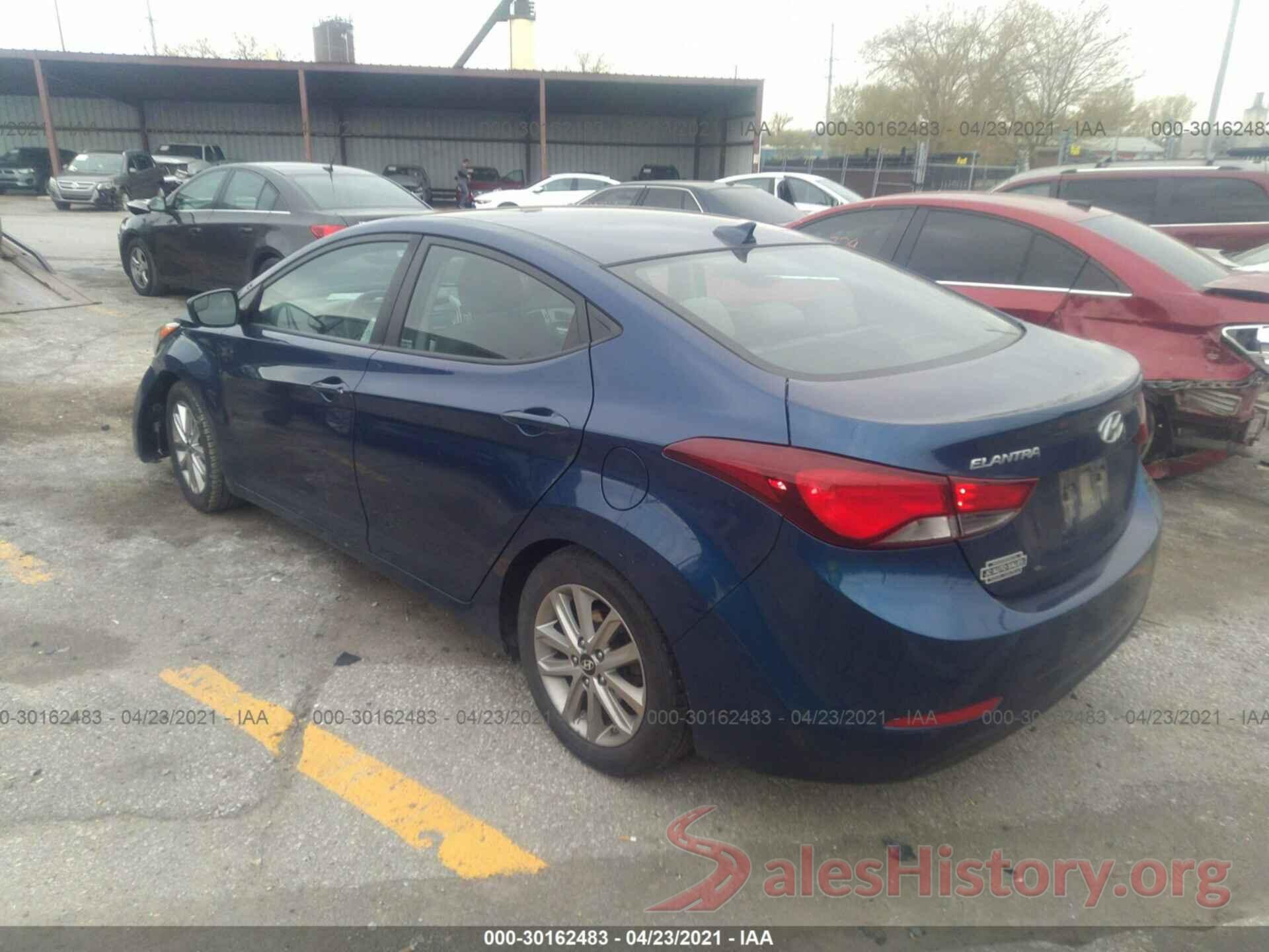 5NPDH4AE6GH682455 2016 HYUNDAI ELANTRA