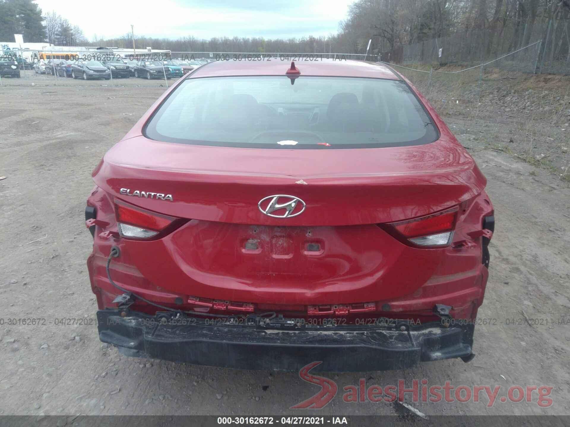 KMHDH4AE2GU546082 2016 HYUNDAI ELANTRA