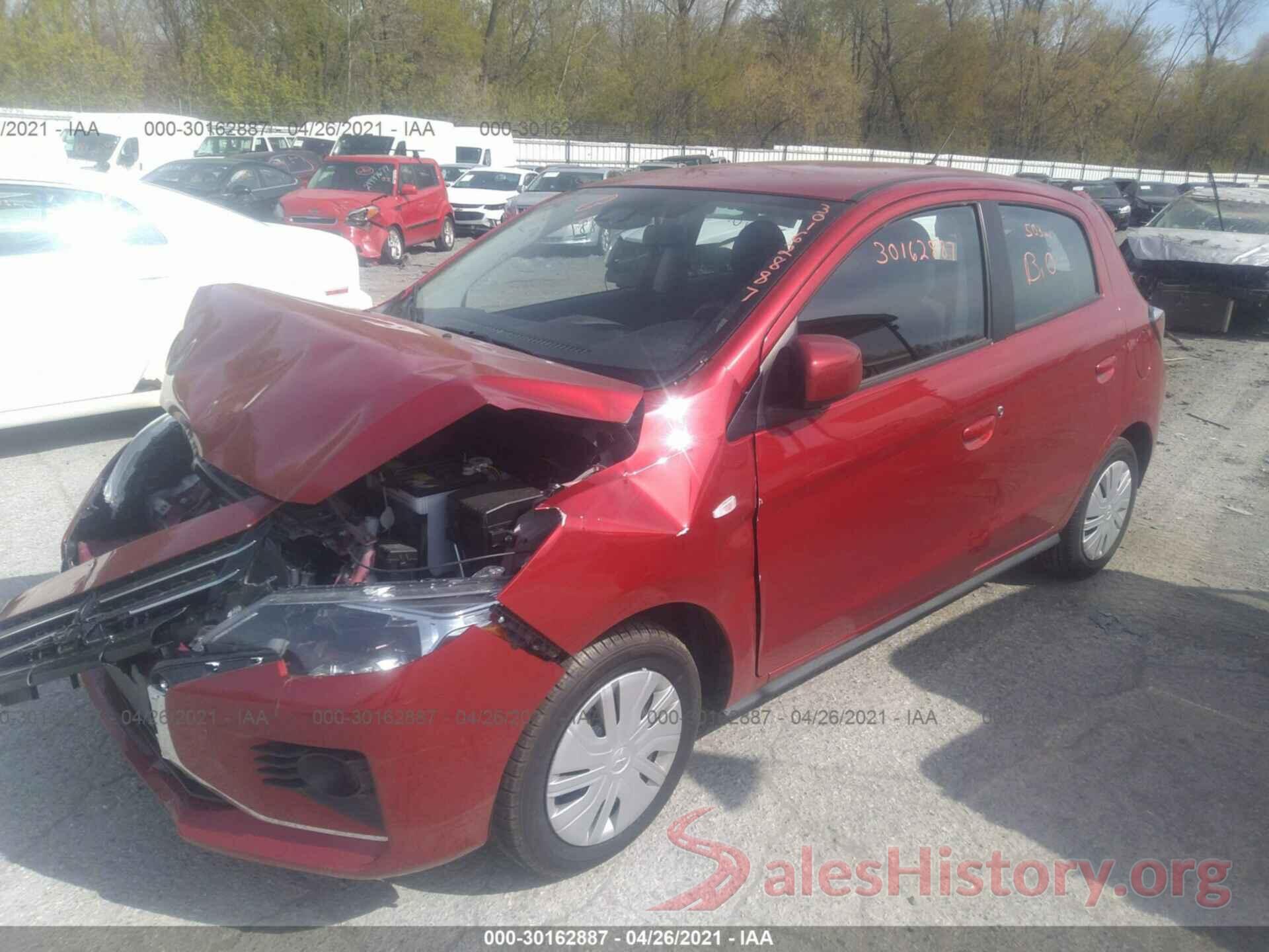 ML32AUHJ7MH002848 2021 MITSUBISHI MIRAGE