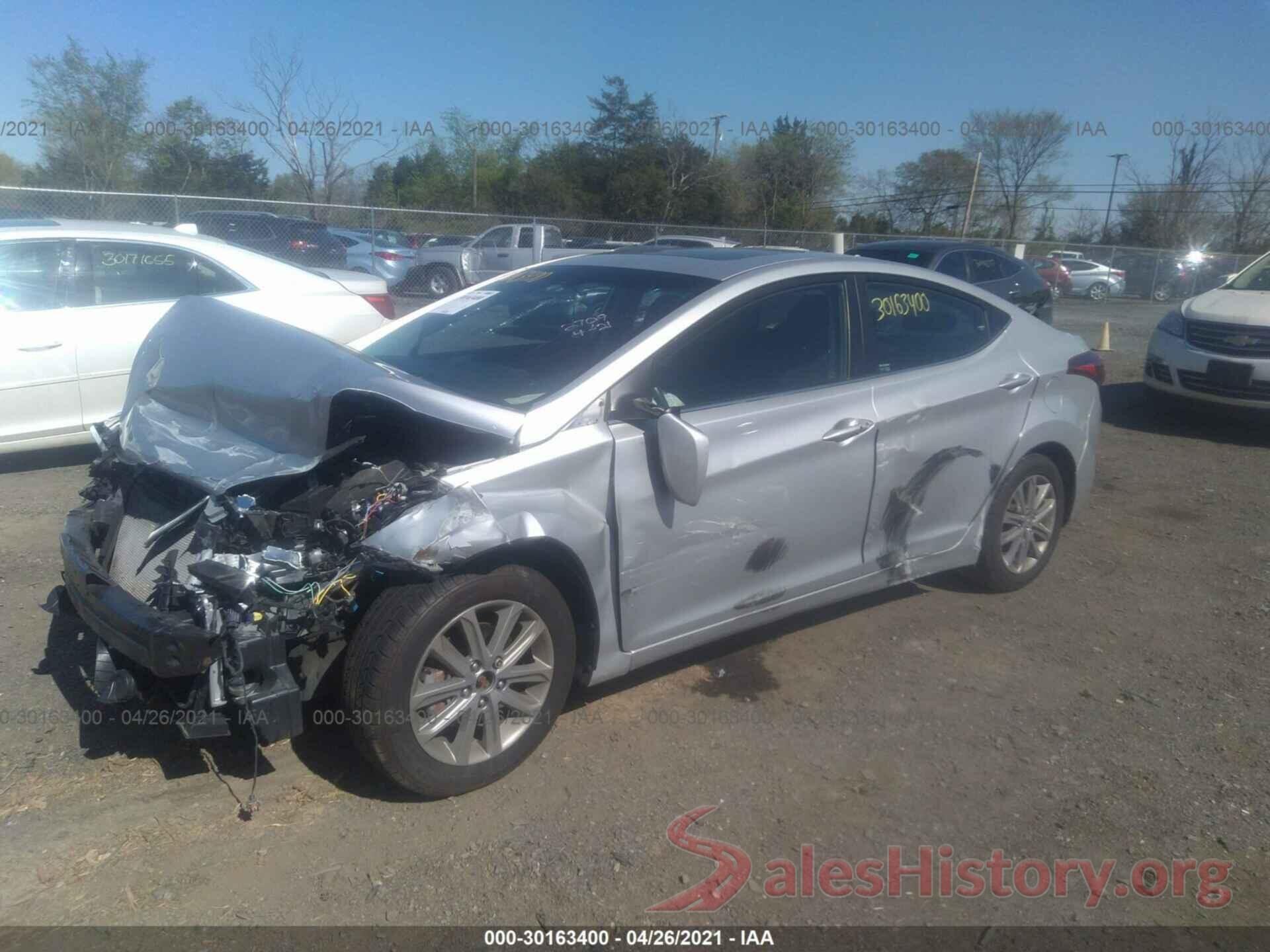 KMHDH4AE2GU567403 2016 HYUNDAI ELANTRA